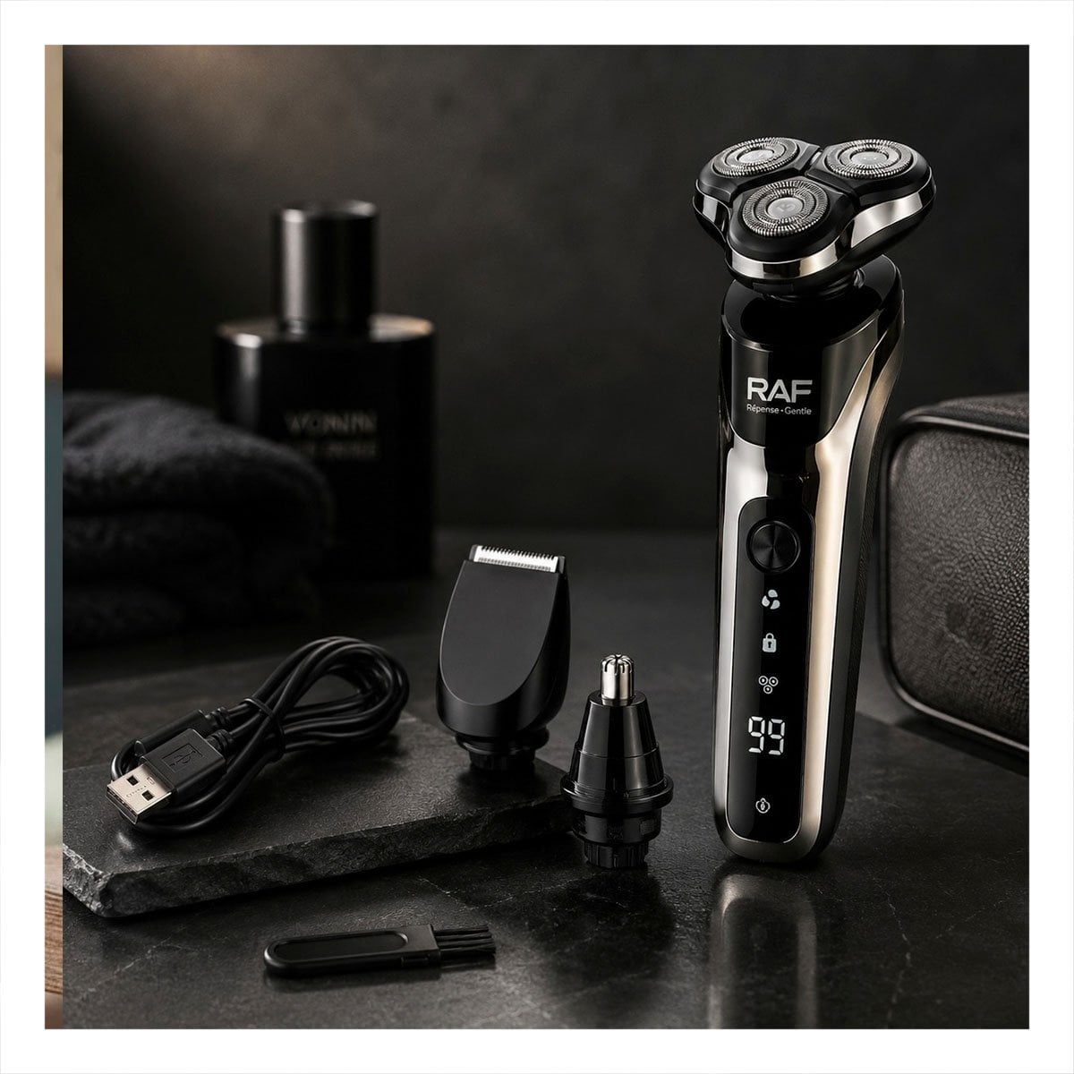 PACK2 PERFILADOR PARA HOMBRE PARA CUIDADO PERSONAL 3 EN 1 PARA AFEITADO FACIAL - 2