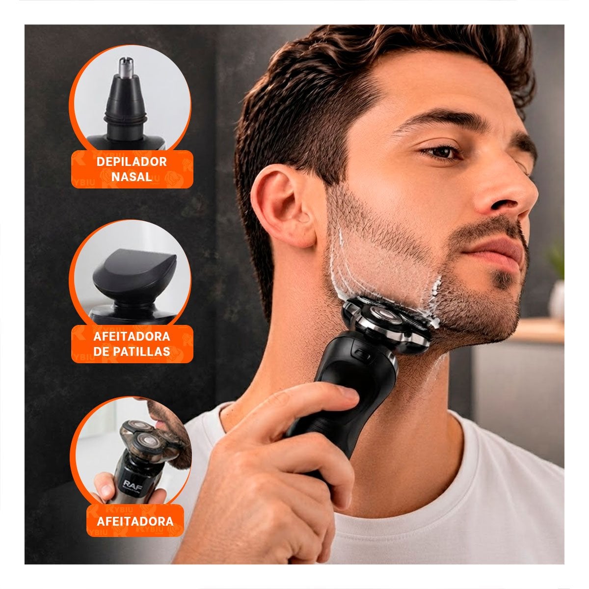 PACK2 BARBERO PARA AFEITADO Y DEPILACION PARA RECORTE DE PATILLAS YPAPEL REGALO - 2