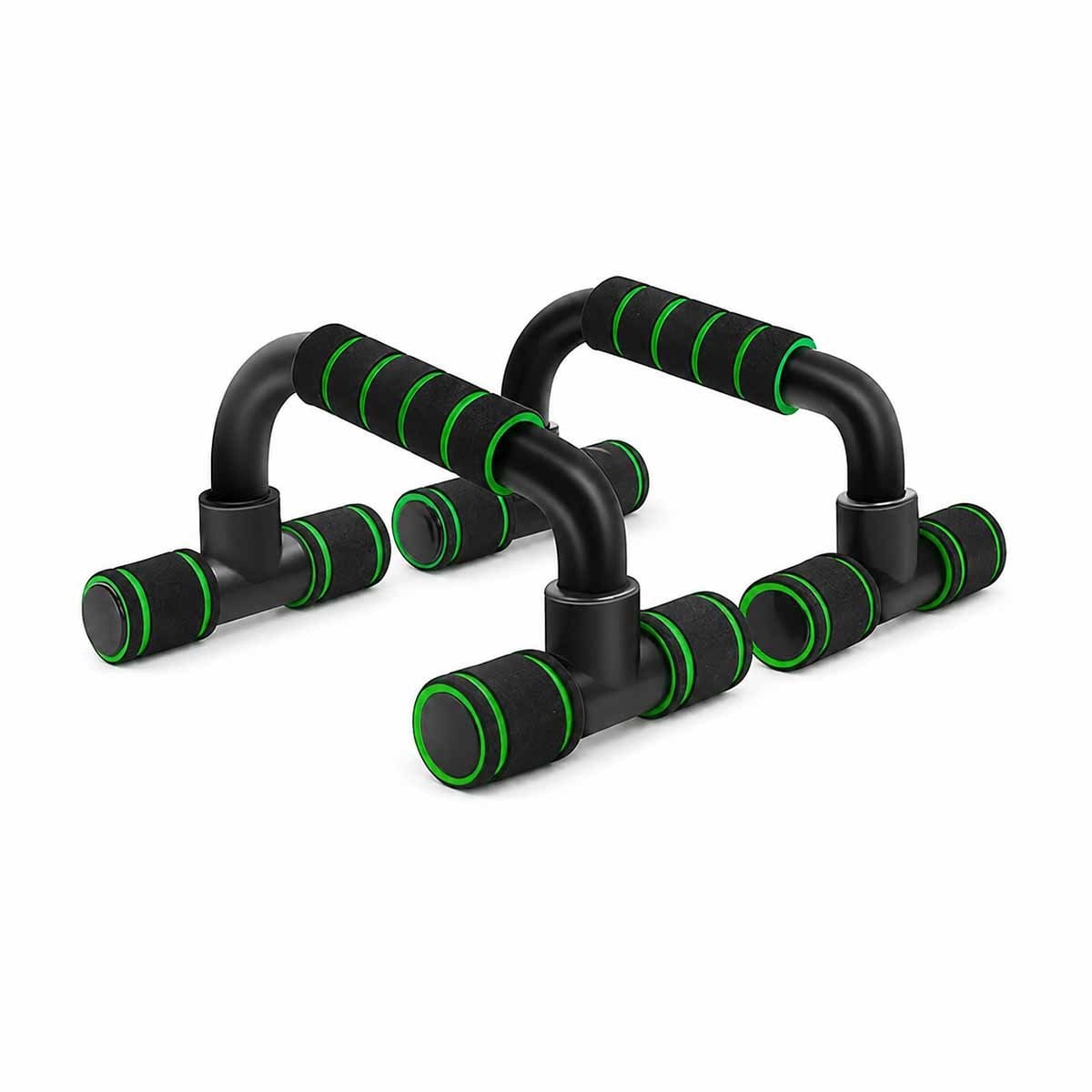 MANIJAS PUSH UP EN FORMA DE C VERDE PLASTICO, ENTRENAMIENTO Y EJERCICIO FINO Y LIGAS REGALO - 1
