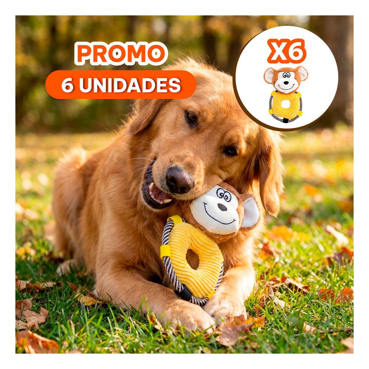 PACK6 MUNECO DE MONO ARO MARRON PARA HABITACION Y AMBIENTE DEL HOGAR YREGALO STICKER - 1