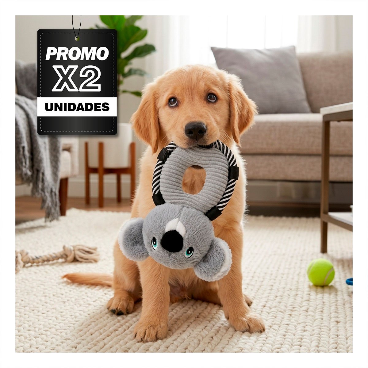 PACK2 MUNECO KOALA ARO PLOMO DE TELA SUAVE PARA DECORACION DEL HOGAR - 1