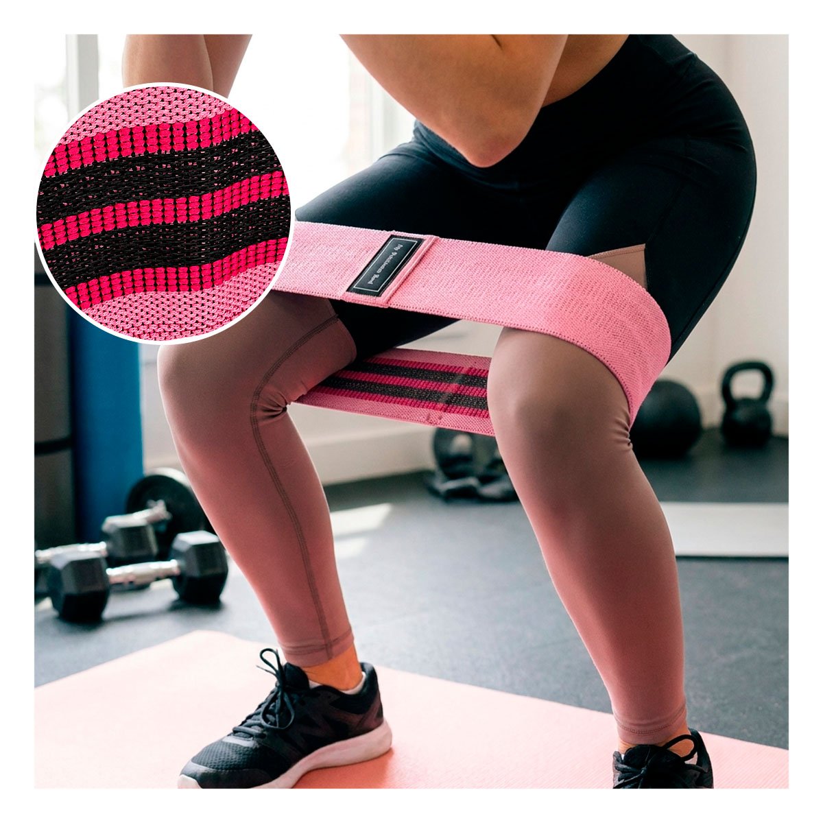 PACK4 PACK FITNESS DE BANDAS DE RESISTENCIA PARA EJERCICIO DIARIO YPAPEL REGALO - 3