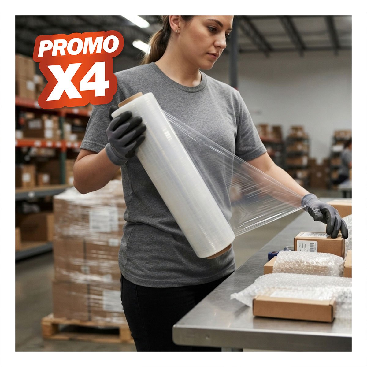 PACK4 LAMPARA FILL 12 PULGADAS 2K COMERCIAL TRANSPARENTE PARA FOTOS Y VIDEO FINO YPAPEL REGALO - 1