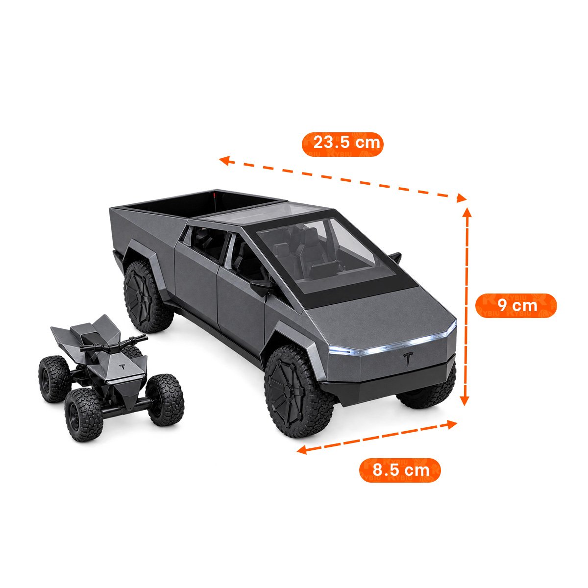 PACK2 BUGGY CYBERTRUCK A CONTROL REMOTO RECARGABLE PARA NINOS EN EL HOGAR YREGALO STICKER - 2