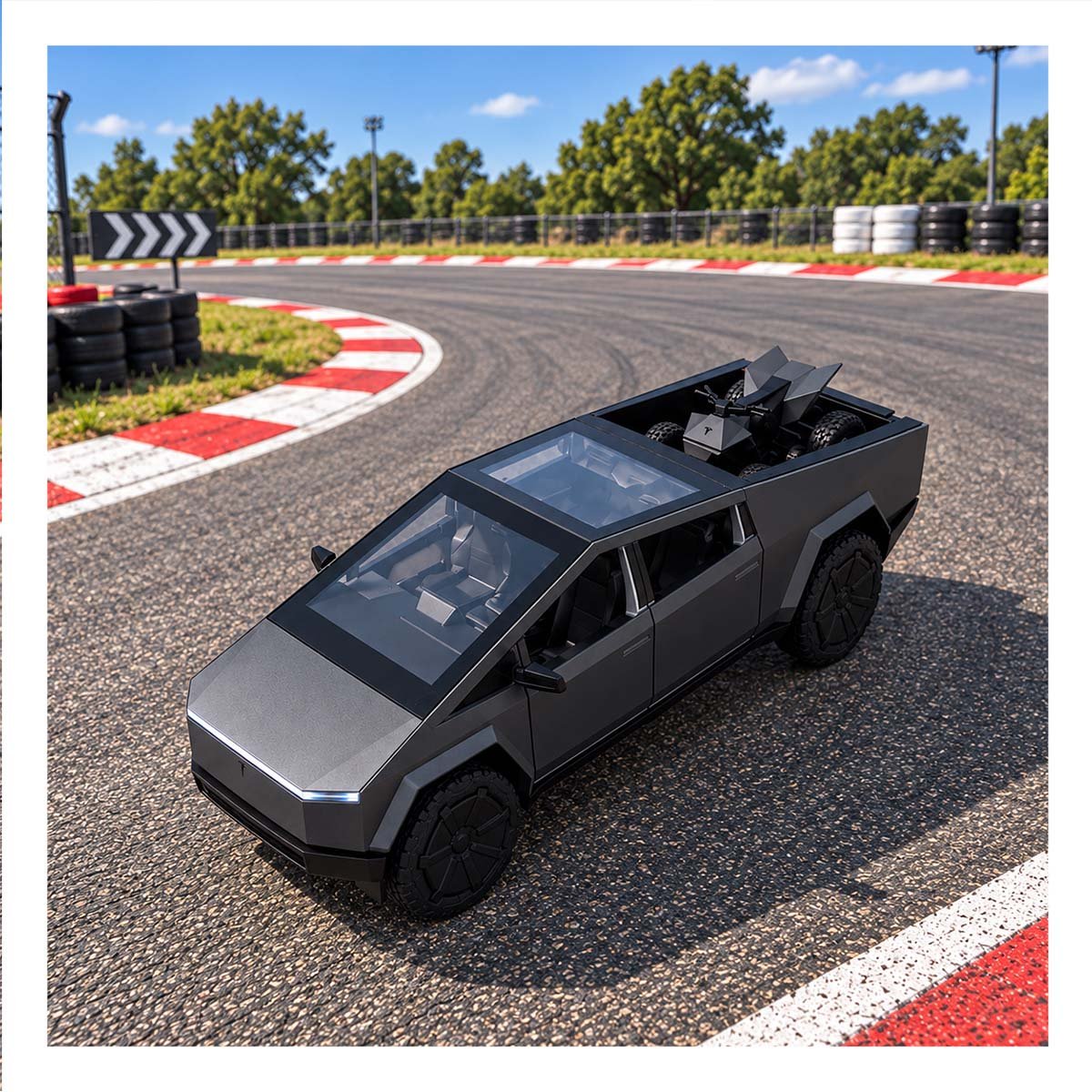 PACK2 BUGGY CYBERTRUCK A CONTROL REMOTO RECARGABLE PARA NINOS EN EL HOGAR YREGALO STICKER - 3