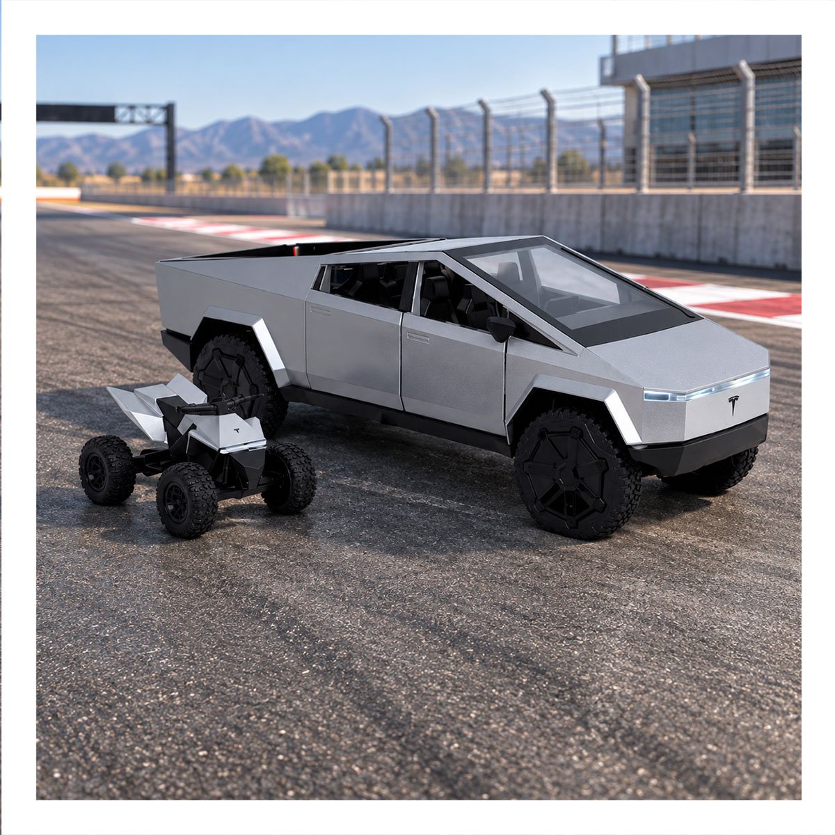 PACK2 BUGGY CYBERTRUCK A CONTROL REMOTO RECARGABLE PARA NINOS EN EL HOGAR YREGALO STICKER - 3