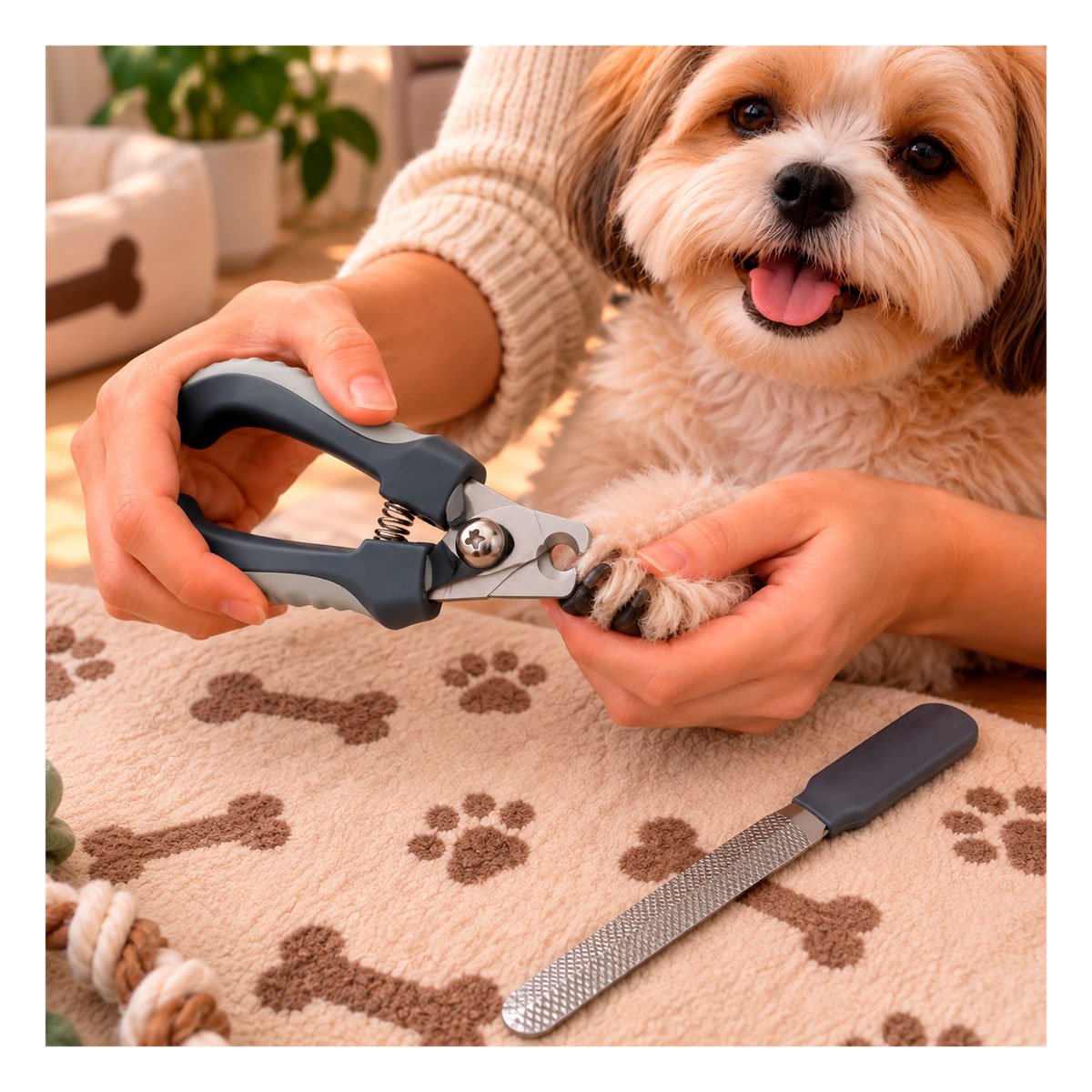 PACK4 CORTADOR UÑA PARA MASCOTAS CON LIMA INTEGRADA GRANDE PLOMO - 3