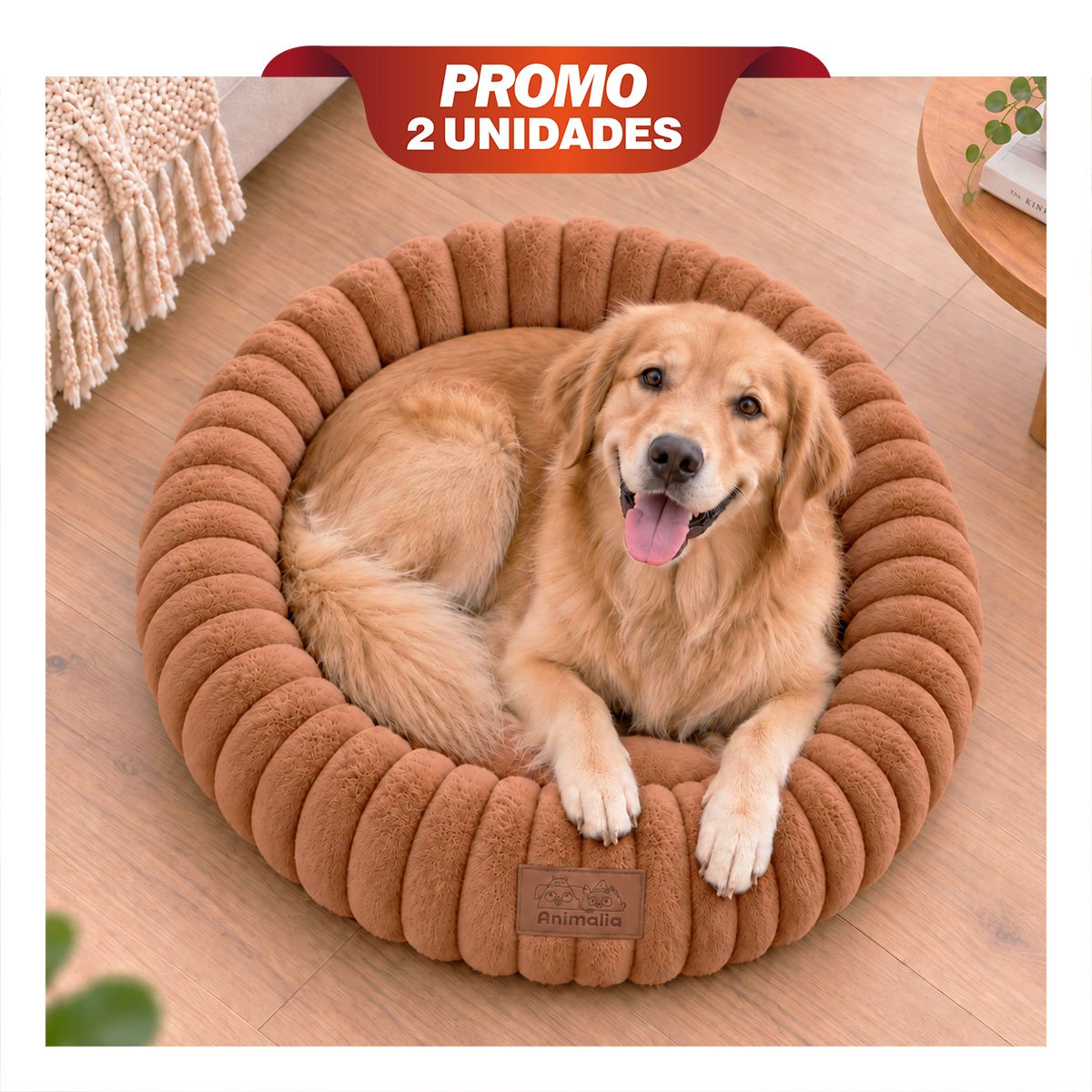 PACK2 COLCHONETA DONA A RAYAS PARA MASCOTAS Y PERROS SUAVE PARA USO DE CASA YPAPEL REGALO - 1