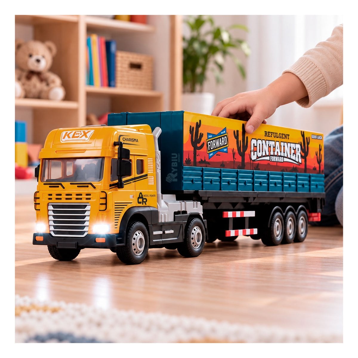 PACK2 VEHICULO RECREATIVO CON LUCES Y SONIDO PARA JUEGO EN CASA RECTANGULAR YPAPEL REGALO - 2