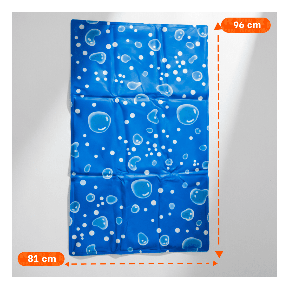 MANTA DECORATIVA LIVIANA CON PATRON BURBUJA VISIBLE 81X96CM XL AZUL YSTICKY - 4