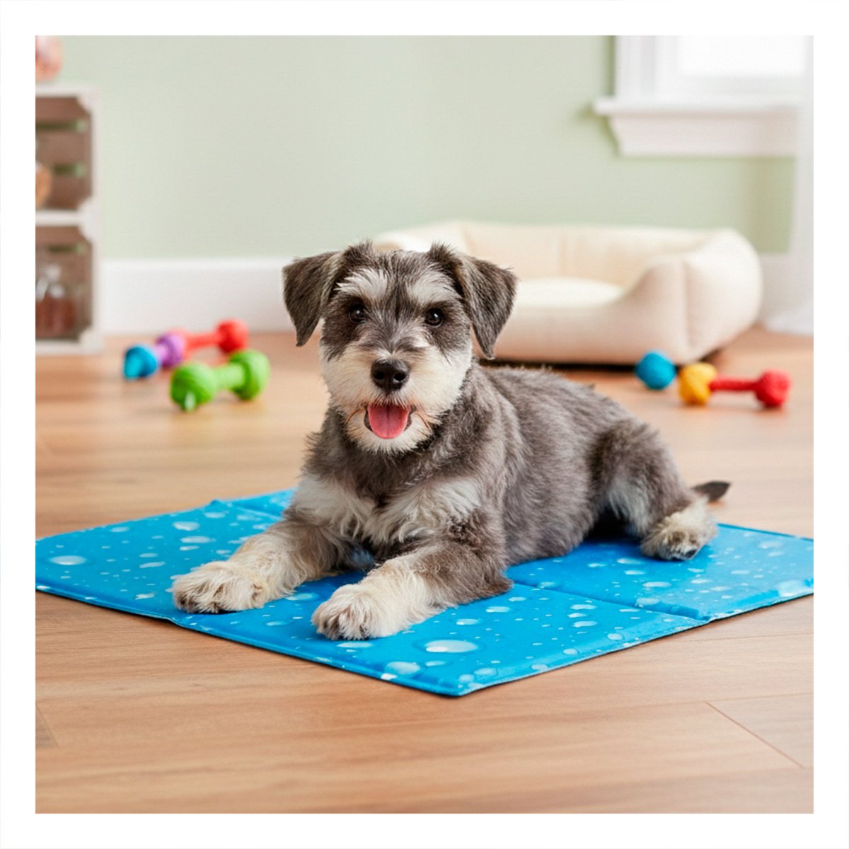 PACK2 BASE TEXTIL ACOLCHADA PARA DESCANSO ESTILO BURBUJAS 40X60CM M CELESTE YPAPEL REGALO - 5