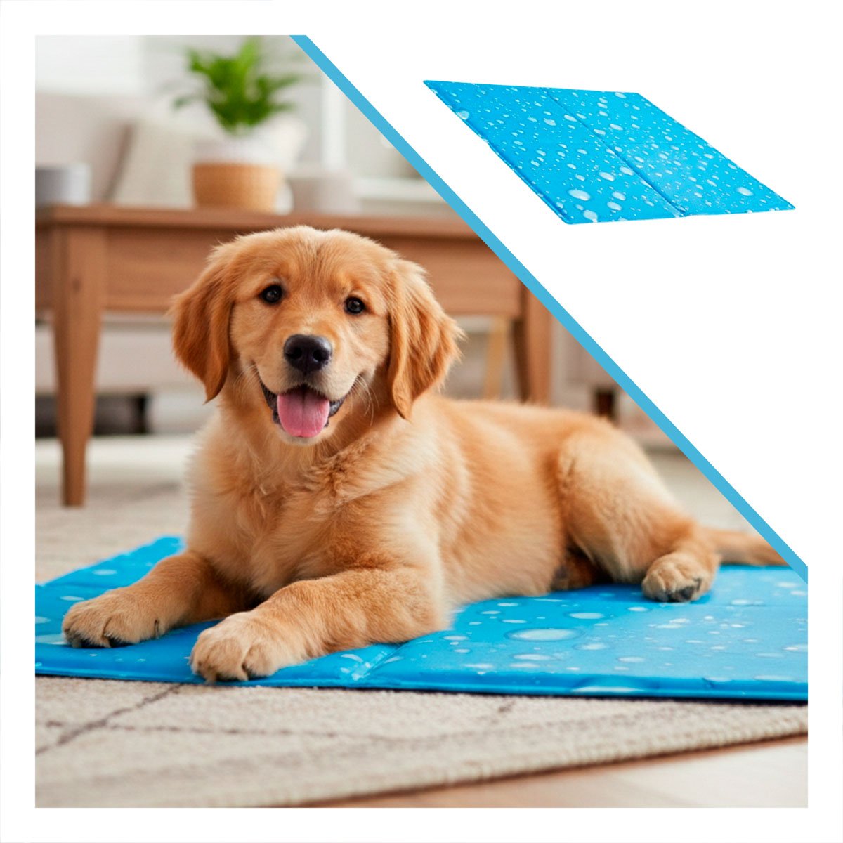 ALFOMBRA ACOLCHADA PARA AMBIENTES CALIDOS ESTILO BURBUJAS 40X60CM M CELESTE YPAPEL REGALO - 2