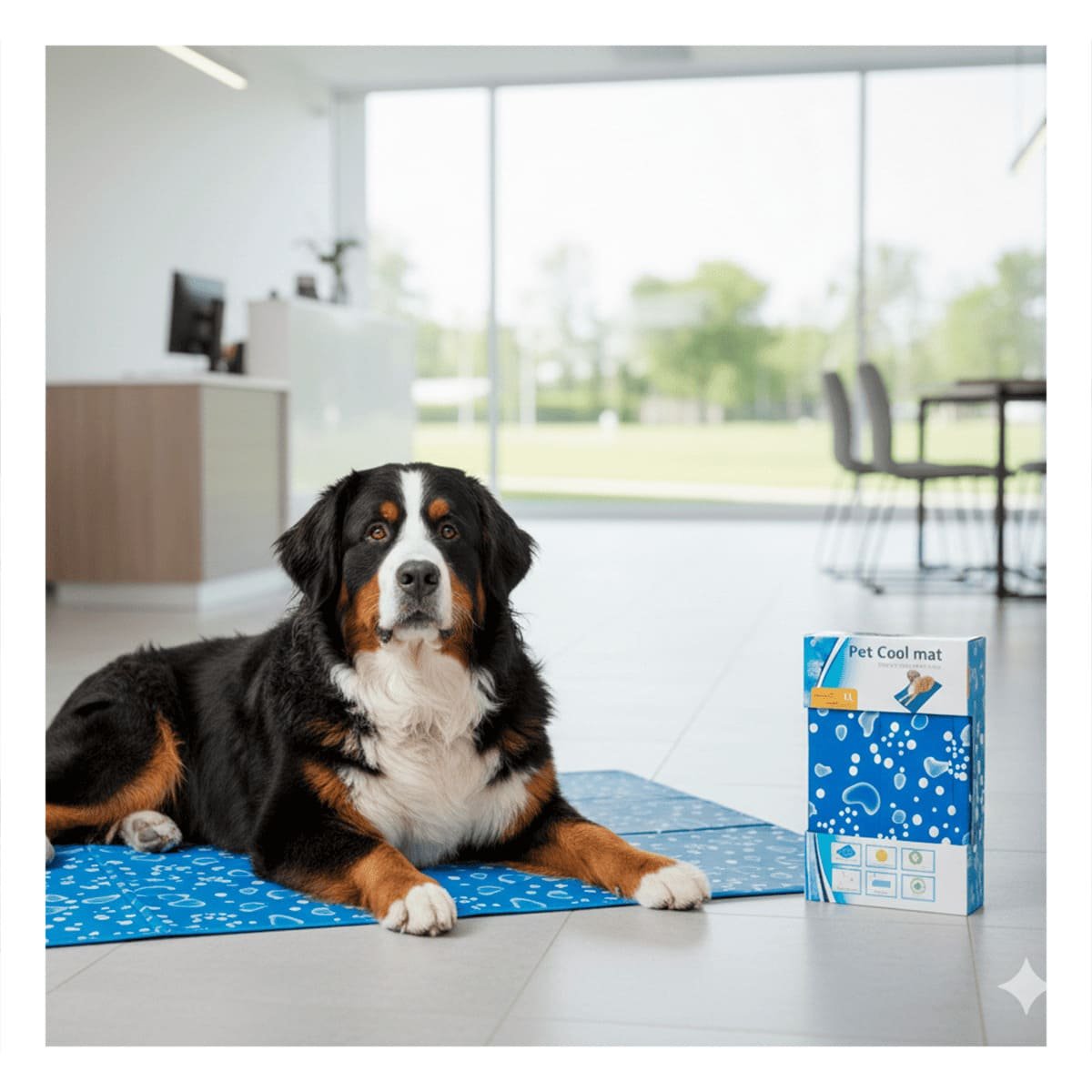 PACK4 SUPERFICIE PARA GATO EN ZONA FRESCA ESTILO BURBUJAS 81X96CM XL AZUL YREGALO STICKER - 3