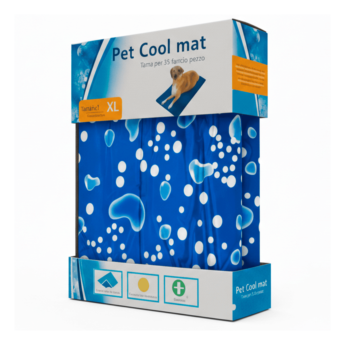 PACK2 CAMA FUNCIONAL PARA INTERIOR DEL HOGAR DISENO BURBUJAS 81X96CM XL AZUL YREGALO STICKER - 2