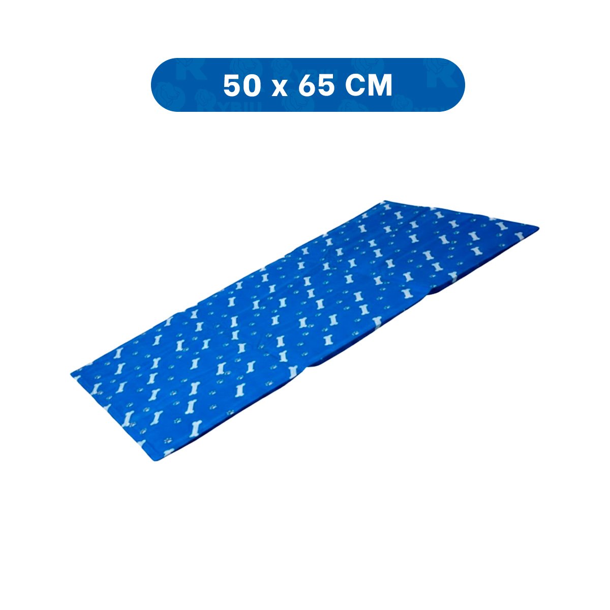 PACK4 COLCHONETA FUNCIONAL PARA HOGAR PATRON HUESITOS 50X65CM MD AZUL YPAPEL REGALO - 4