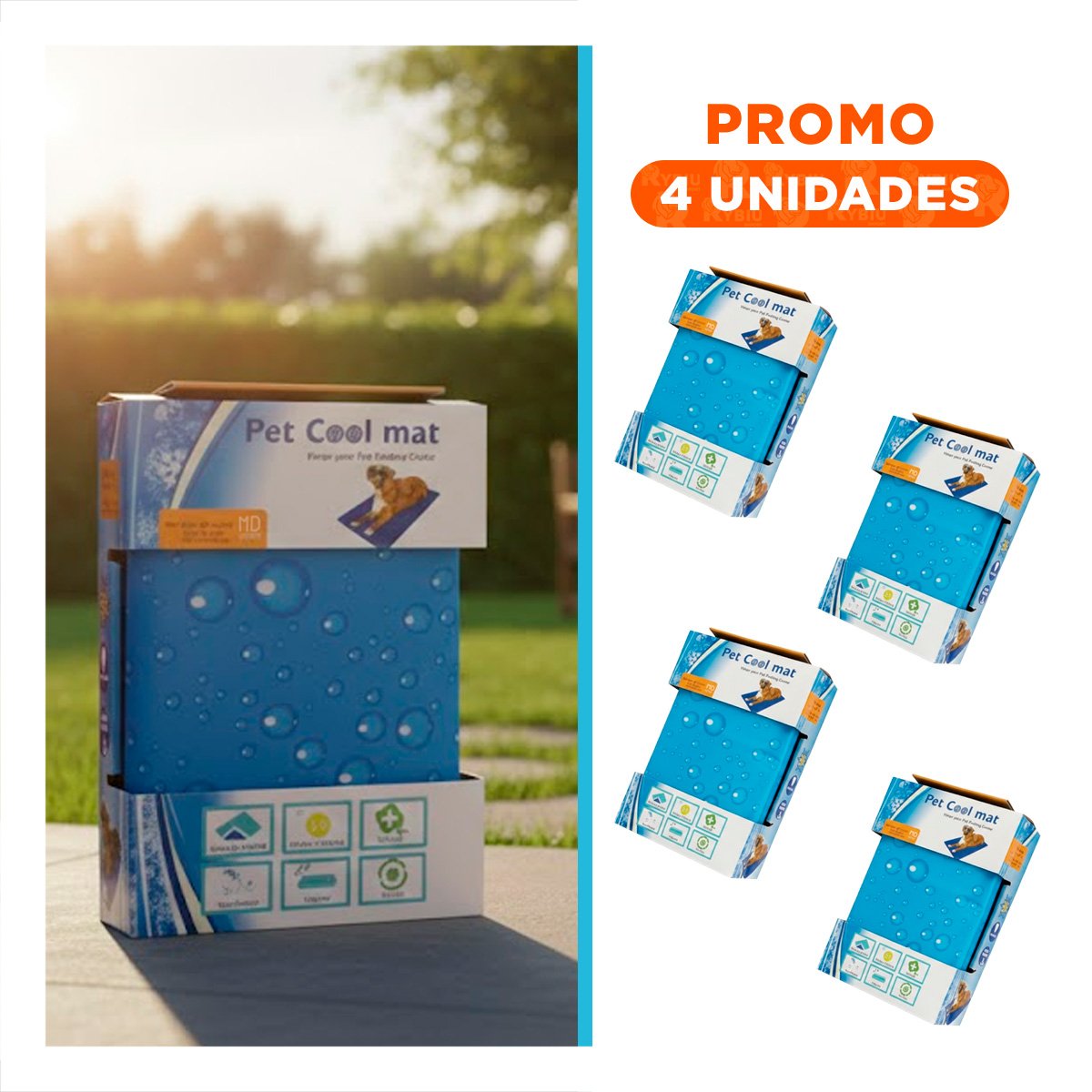 PACK4 TAPIZ LIVIANO PARA USO DIARIO INTERIOR 50X65CM MD CELESTE - 1