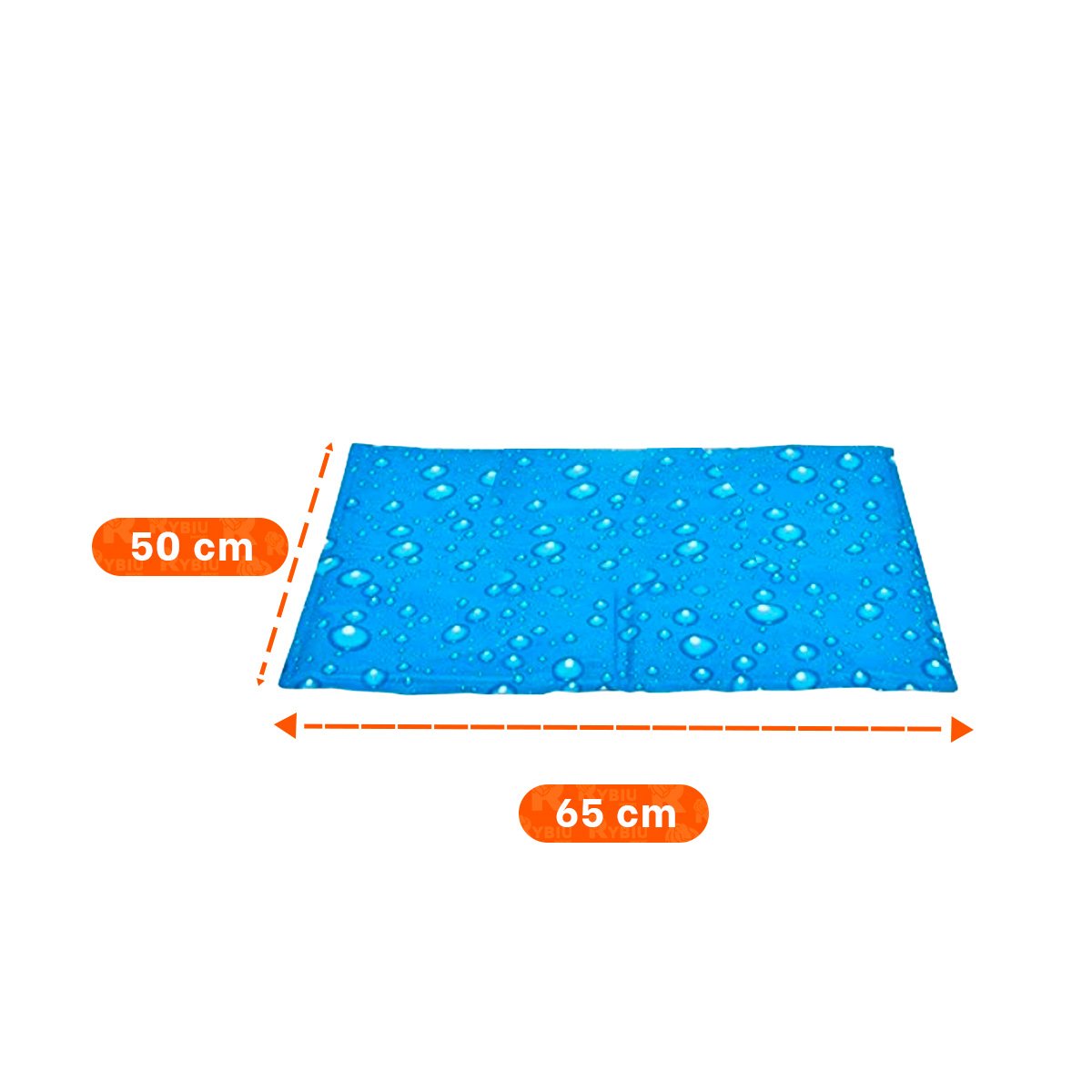 PACK4 TAPIZ LIVIANO PARA USO DIARIO INTERIOR 50X65CM MD CELESTE - 4