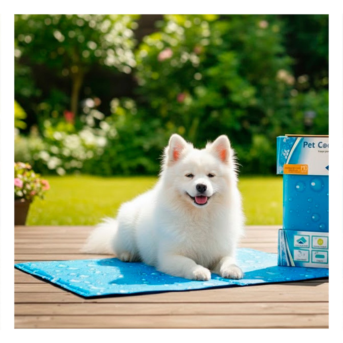 PACK4 ALFOMBRA CON ESTILO BURBUJA PARA ESPACIO CANINO 50X65CM MD CELESTE YREGALO STICKER - 3