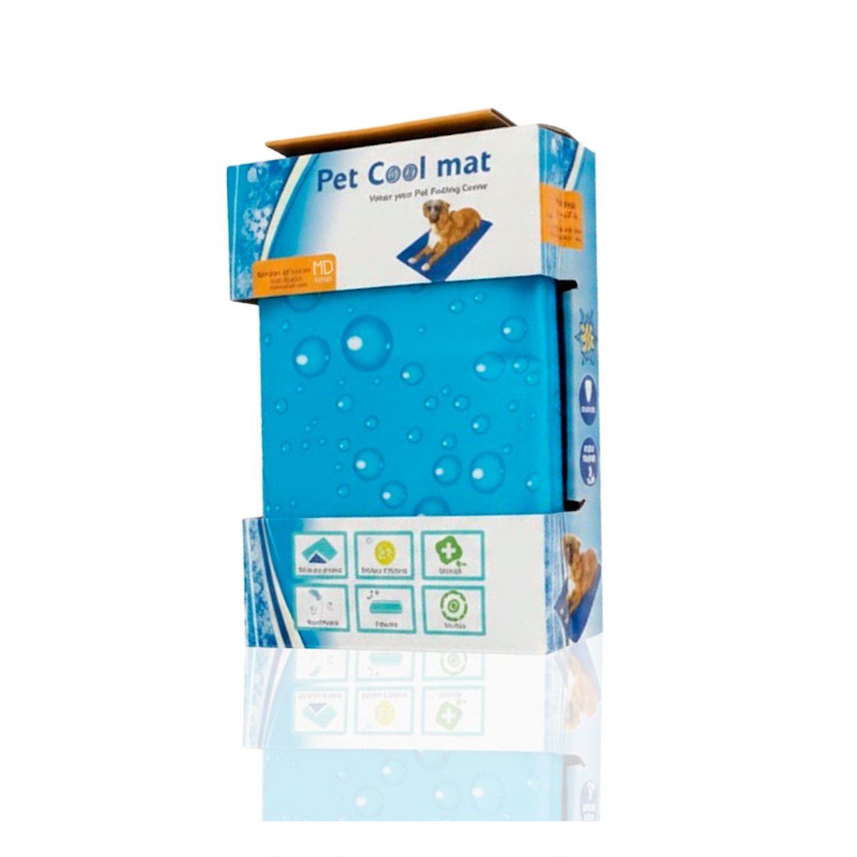 PACK4 TAPIZ CON RELIEVE BURBUJA PARA PISO DE PERRO 50X65CM MD CELESTE YPAPEL REGALO - 3