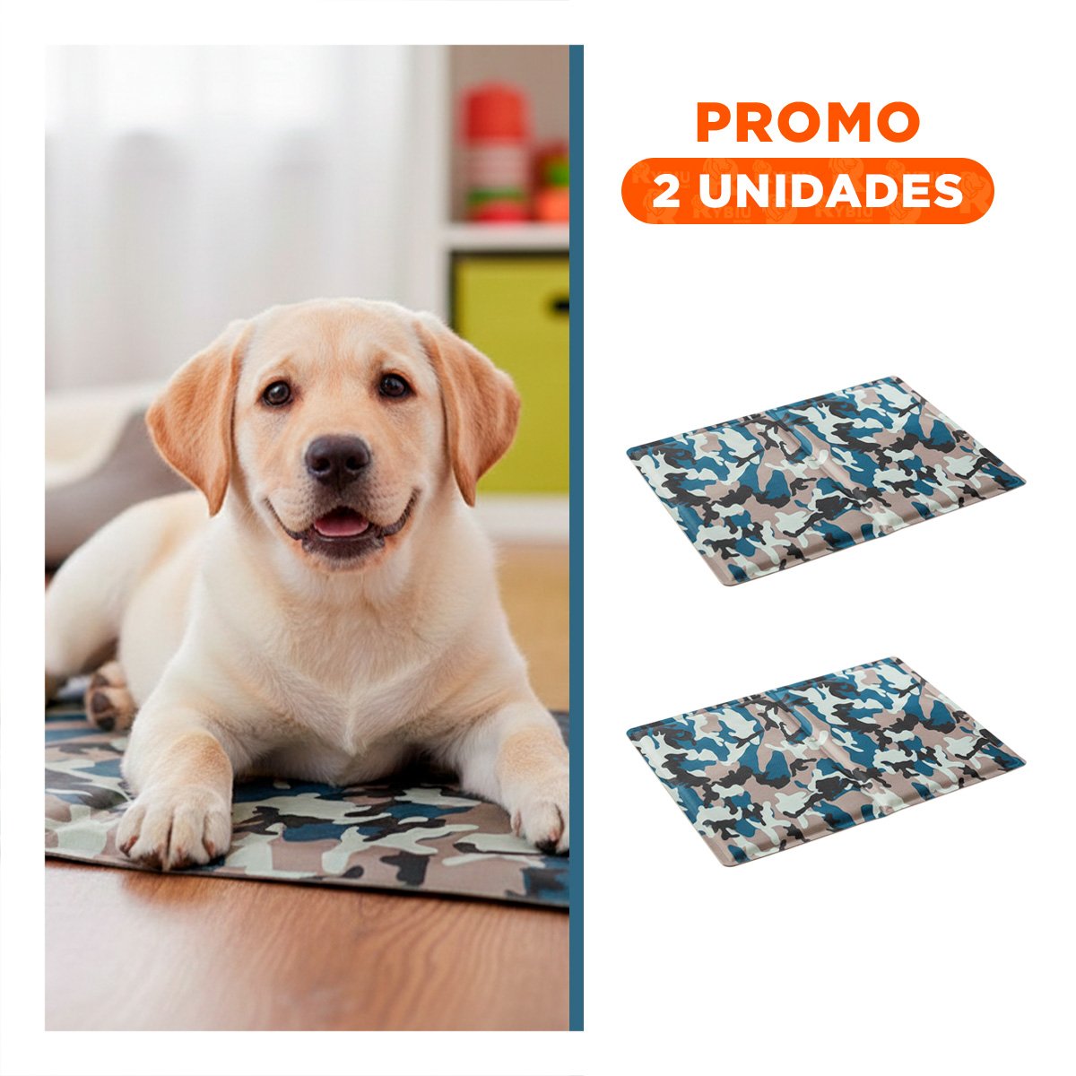 PACK2 CARPETA TEXTURIZADA PARA PISO DOMESTICO 40X60CM M MILITAR YREGALO STICKER - 1