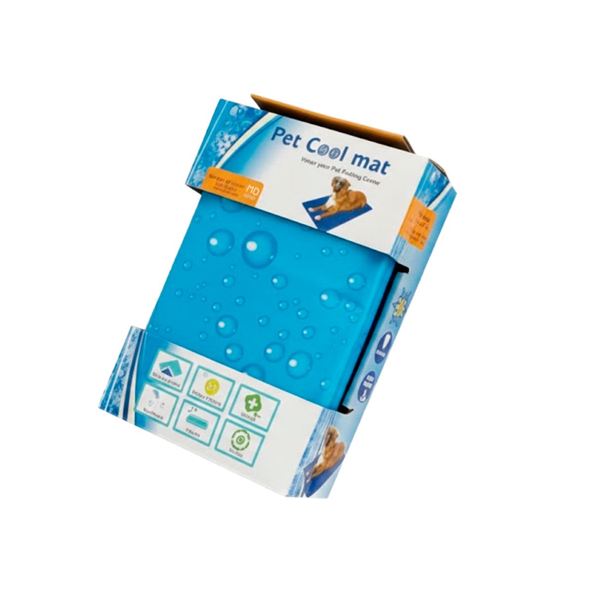 TAPETE TEXTURIZADO PATRON BURBUJA PARA AREA DE MASCOTAS 50X65CM MD CELESTE YPAPEL REGALO - 5
