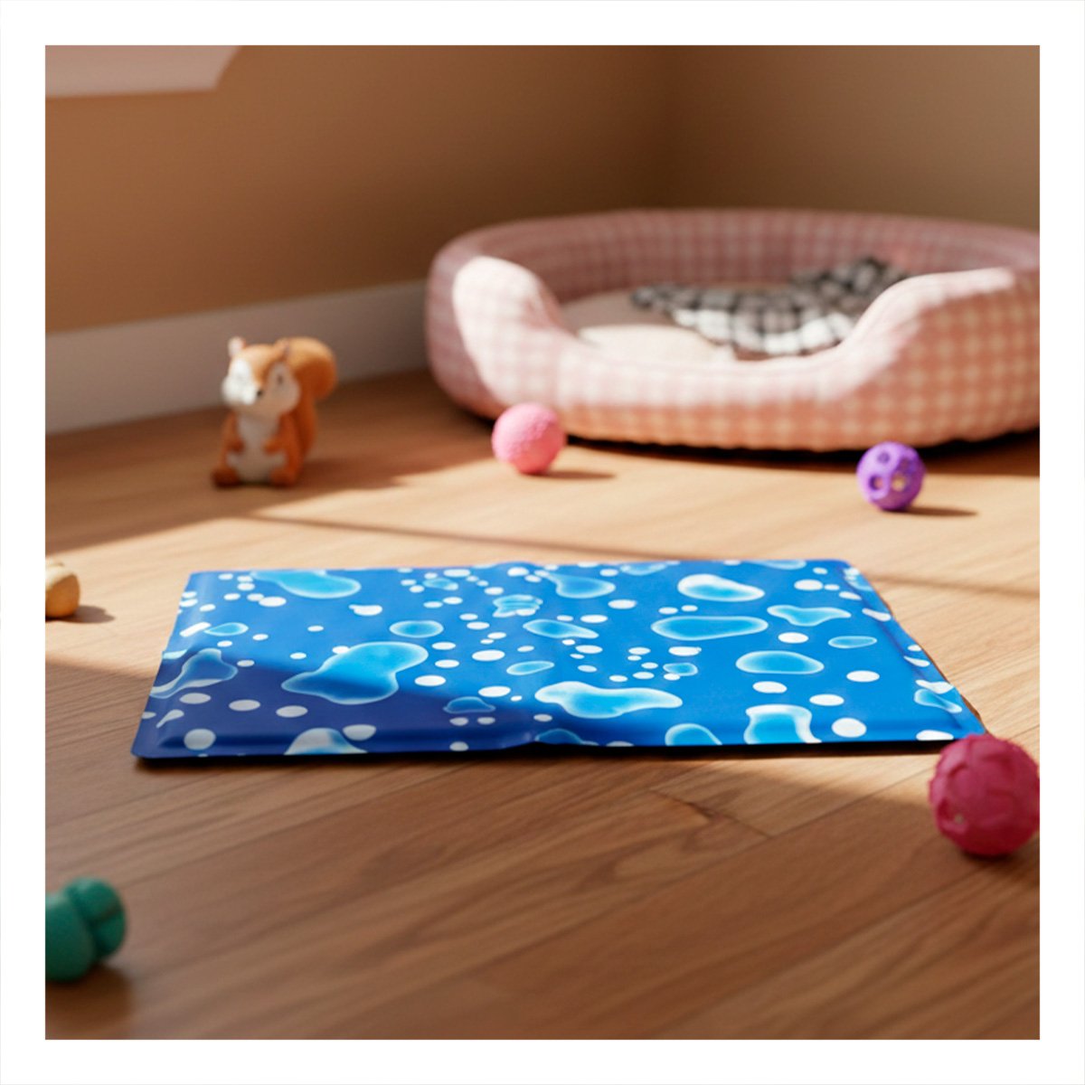 PACK4 COLCHONETA DISIPADORA PARA CLIMA CALIDO ESTILO BURBUJAS 40X60CM M AZUL - 5