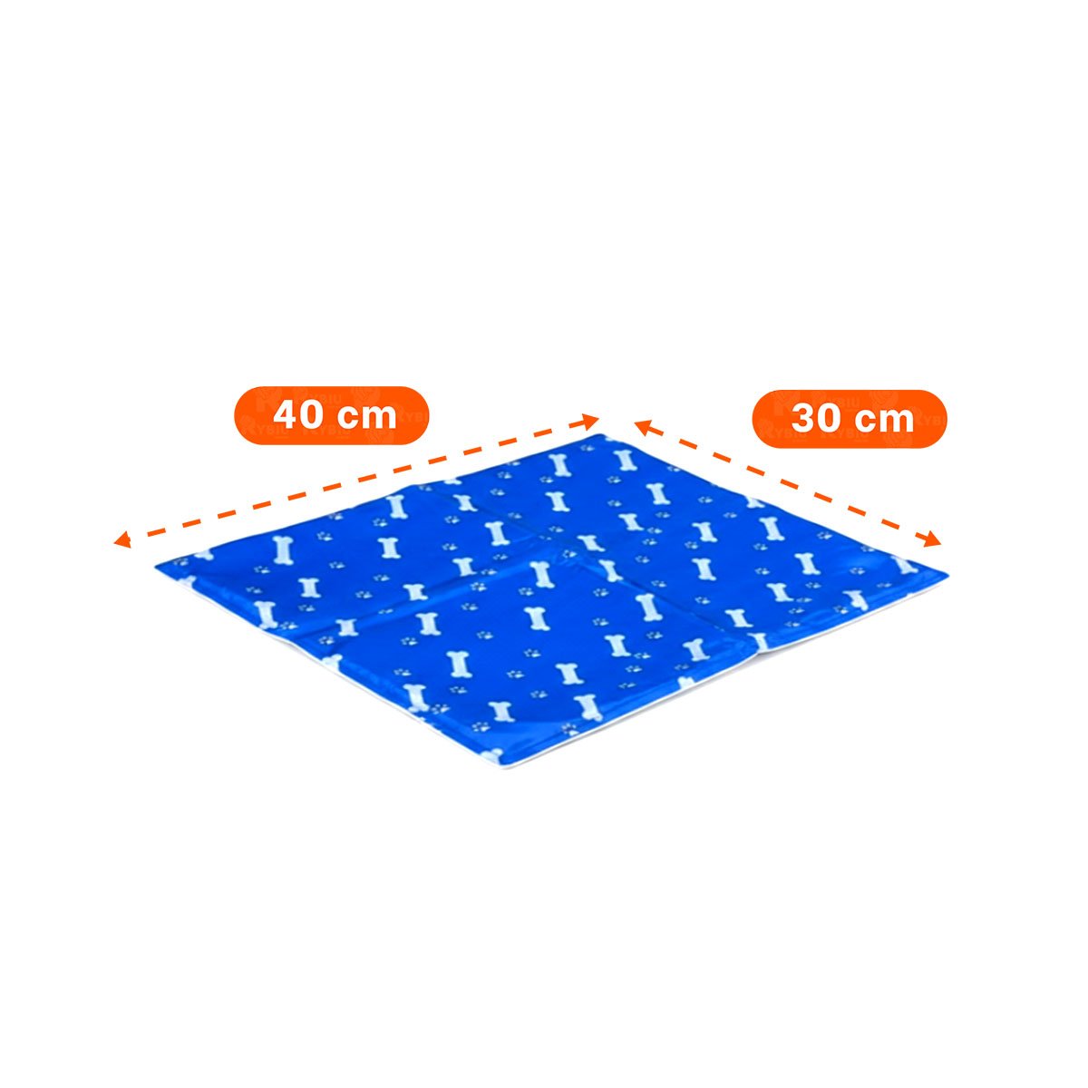 ALFOMBRA GEL ENFRIAMIENTO DISENO HUESITOS MODERNO ESTILO HUESITOS AZUL S YREGALO STICKER - 4