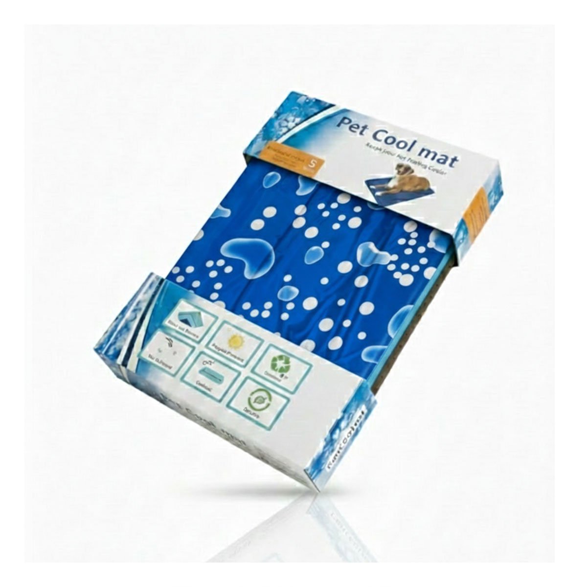 PACK2 COLCHONETA GEL ENFRIAMIENTO PORTATIL LIGERA 30X40CM S AZUL BURBUJA YREGALO STICKER - 2