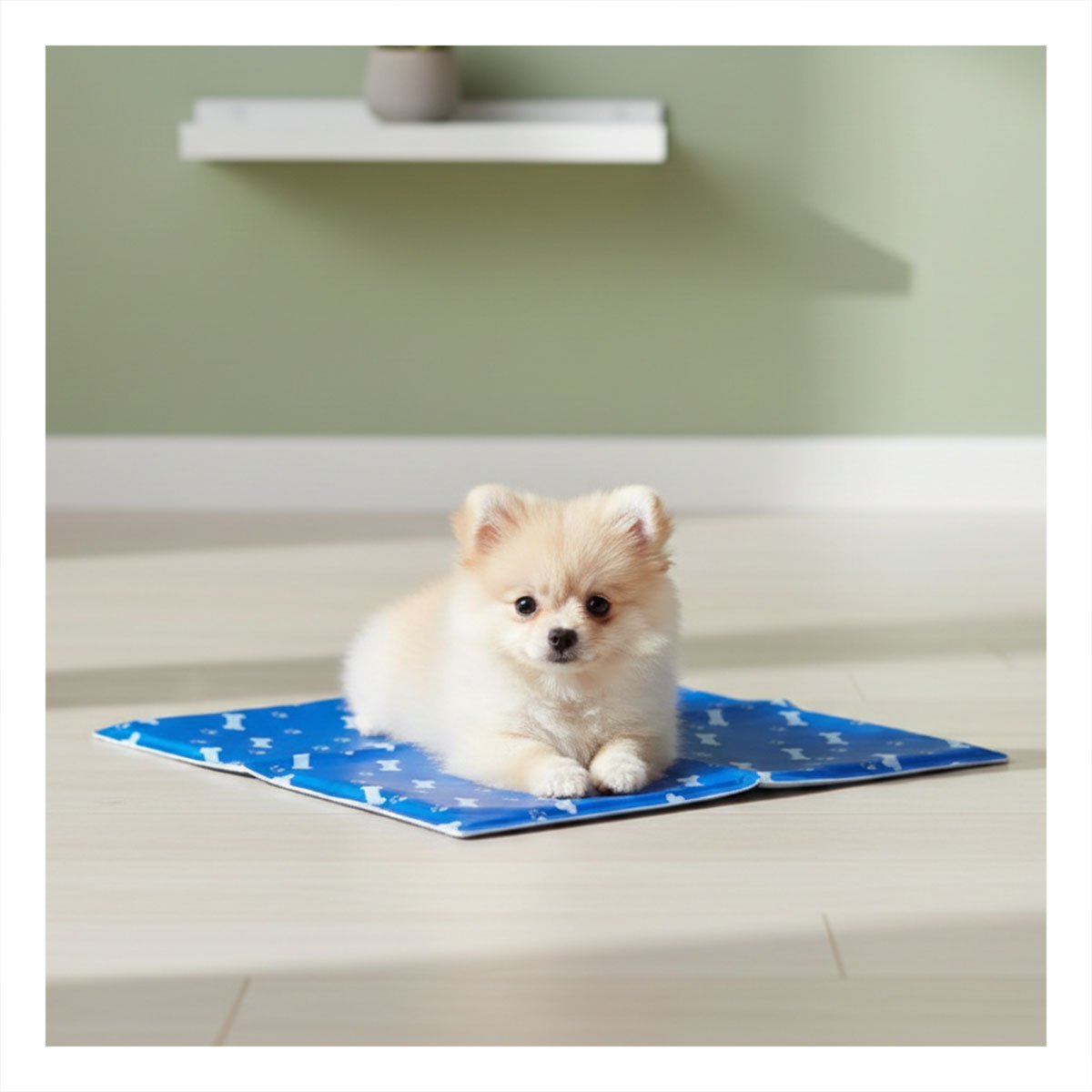 ALFOMBRA PORTATIL CON ACABADO HUESITOS DECORATIVO AZUL S YSTICKY - 3