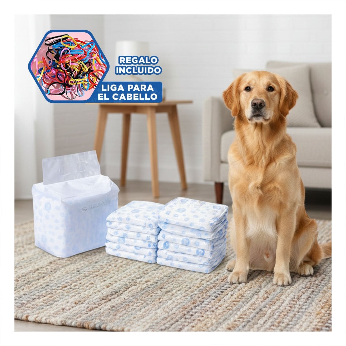 PROTECTOR PRACTICO PARA VIAJES Y PASEOS CORTOS DEL PERRO MACHO XL VERDE YLIGAS REGALO - 2