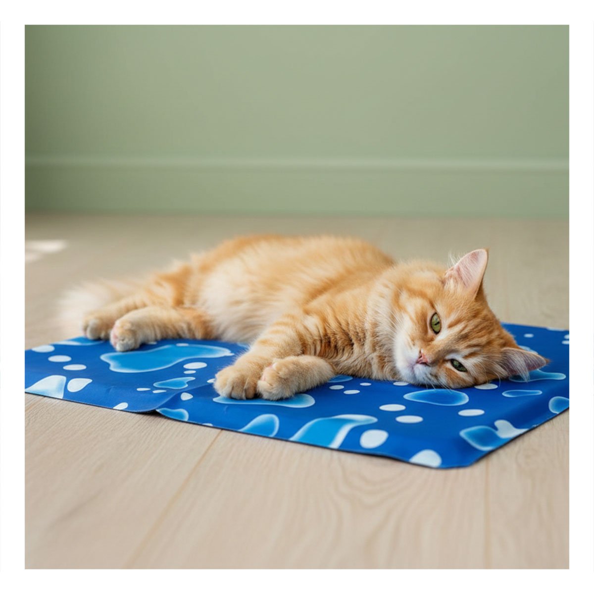 MOQUETA FRIA ACOLCHADA PARA CLIMA CALIDO 30X40CM S AZUL BURBUJA YPAPEL REGALO - 1