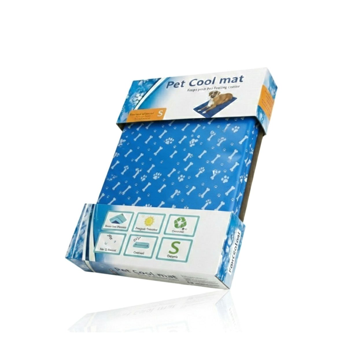 PACK2 DESCANSO GEL ENFRIAMIENTO USO DIARIO ESTILO HUESITOS AZUL S YREGALO STICKER - 2