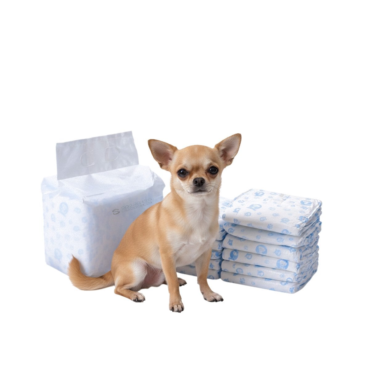 PACK4 ABSORBENTE FACIL DE CAMBIAR Y AJUSTAR PARA MASCOTA MACHO S VERDE YPAPEL REGALO - 3
