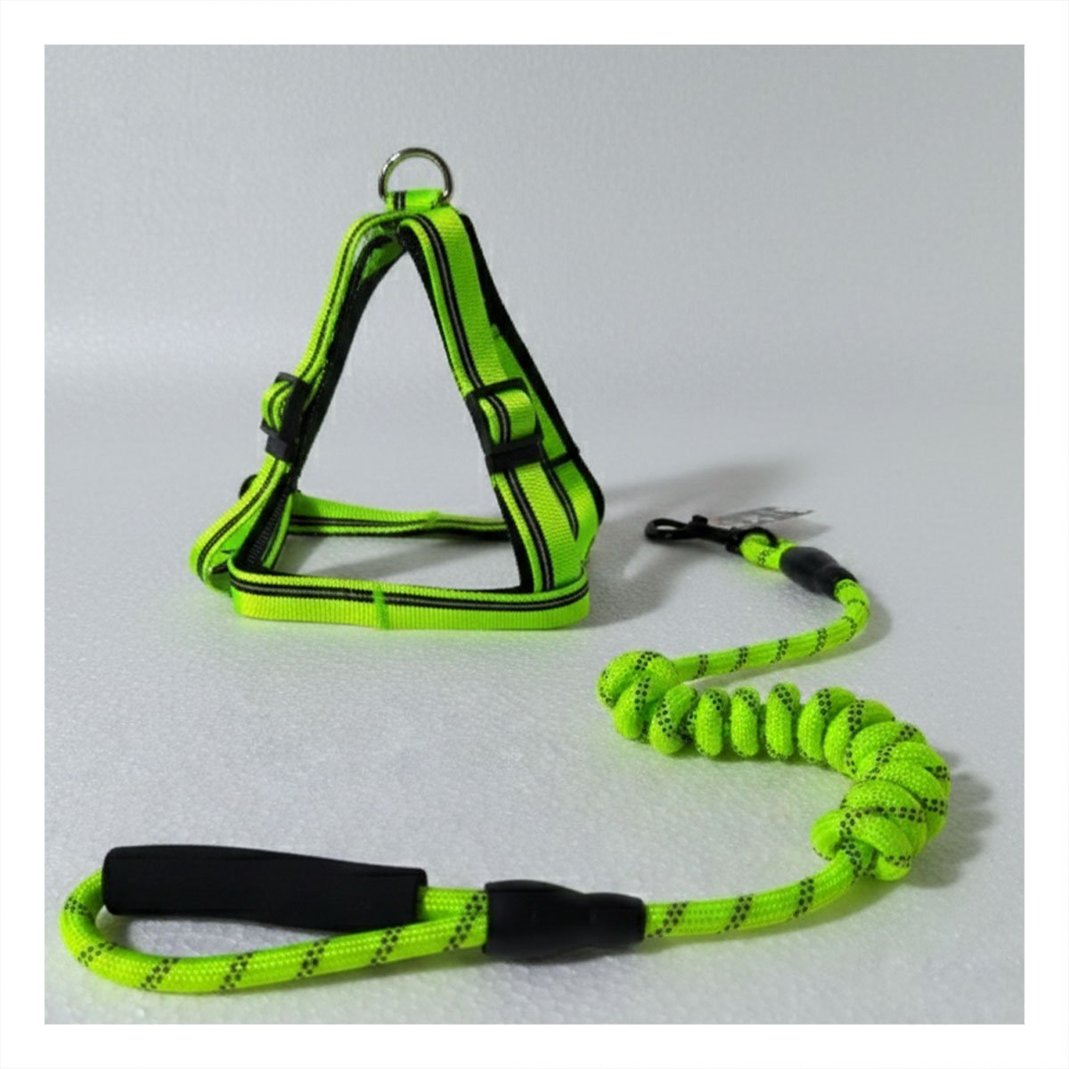 PACK2 SOPORTE COMPLETO DE CAMINATA PARA MASCOTAS 120 CM VERDE YPAPEL REGALO - 5