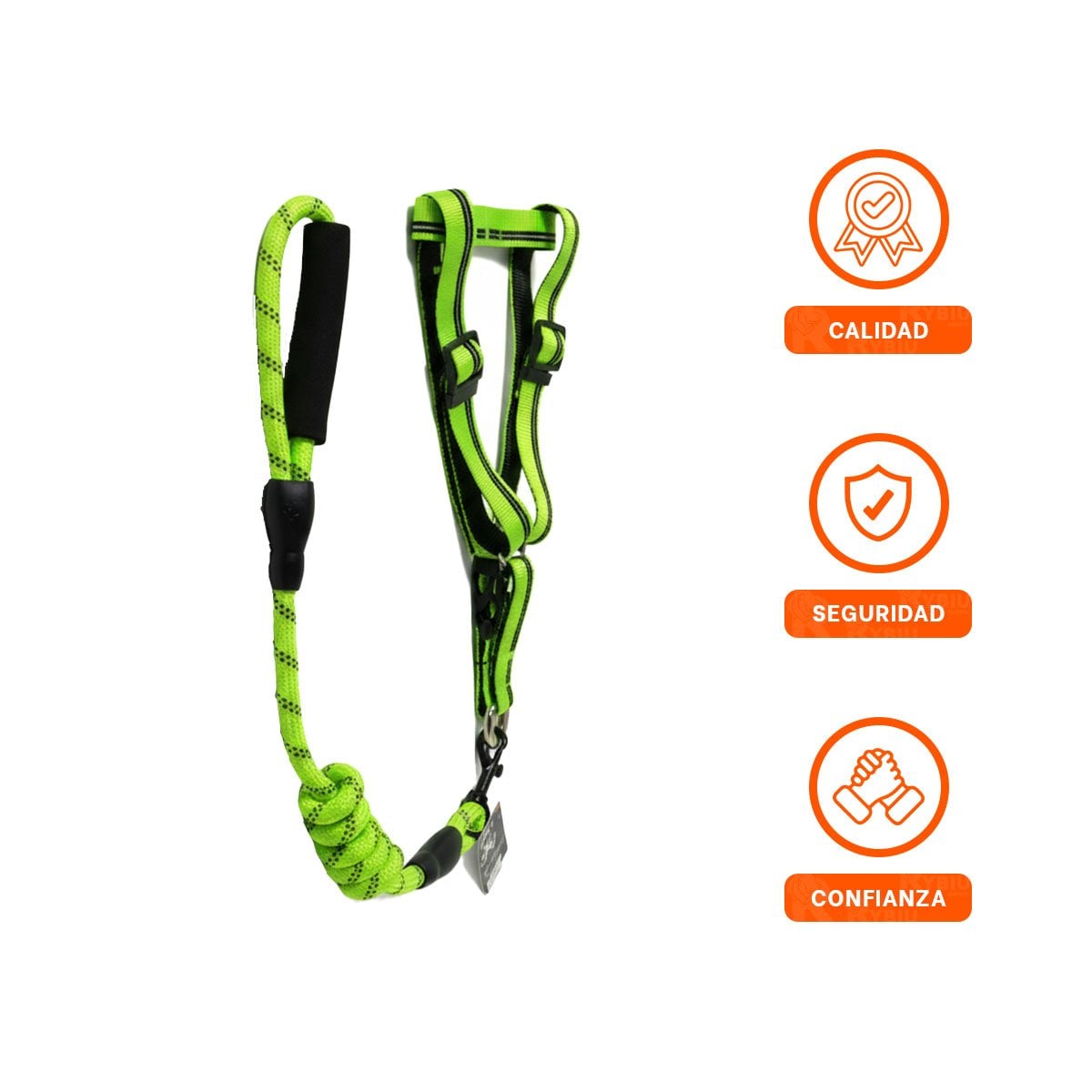 ARNES DE PASEO EXTERIOR CON CONTROL TOTAL 120 CM VERDE YSTICKY - 5