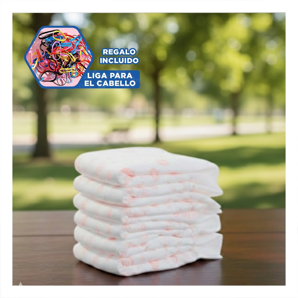 TOALLA CON CINTURA ELASTIZADA Y BUEN CALCE PERRO HEMBRA TALLA XL ROSADO YLIGAS REGALO - 2