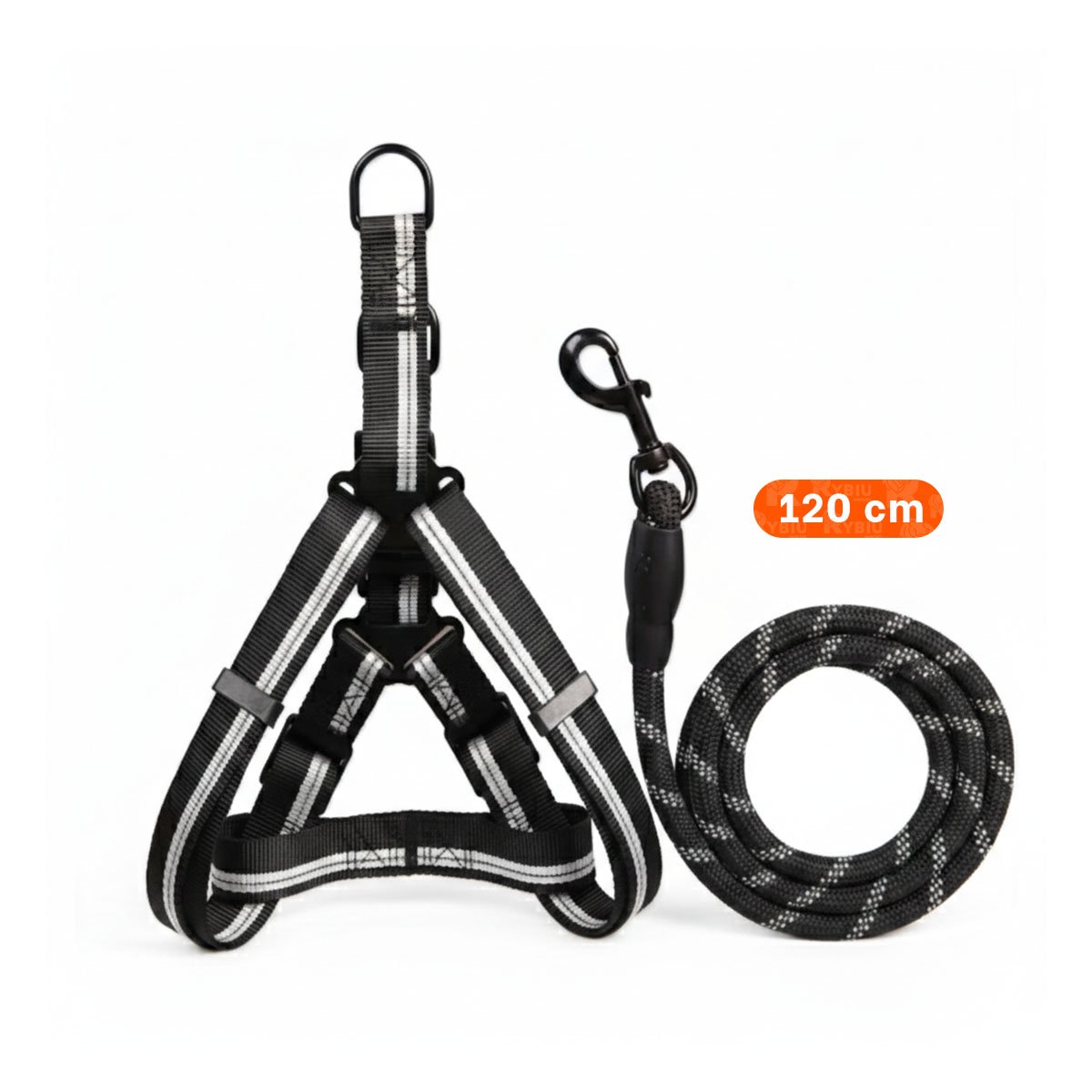ARNES CON AJUSTE FIRME Y CORREA RESISTENTE NEGRO 120CM NEGRO YREGALO STICKER - 4