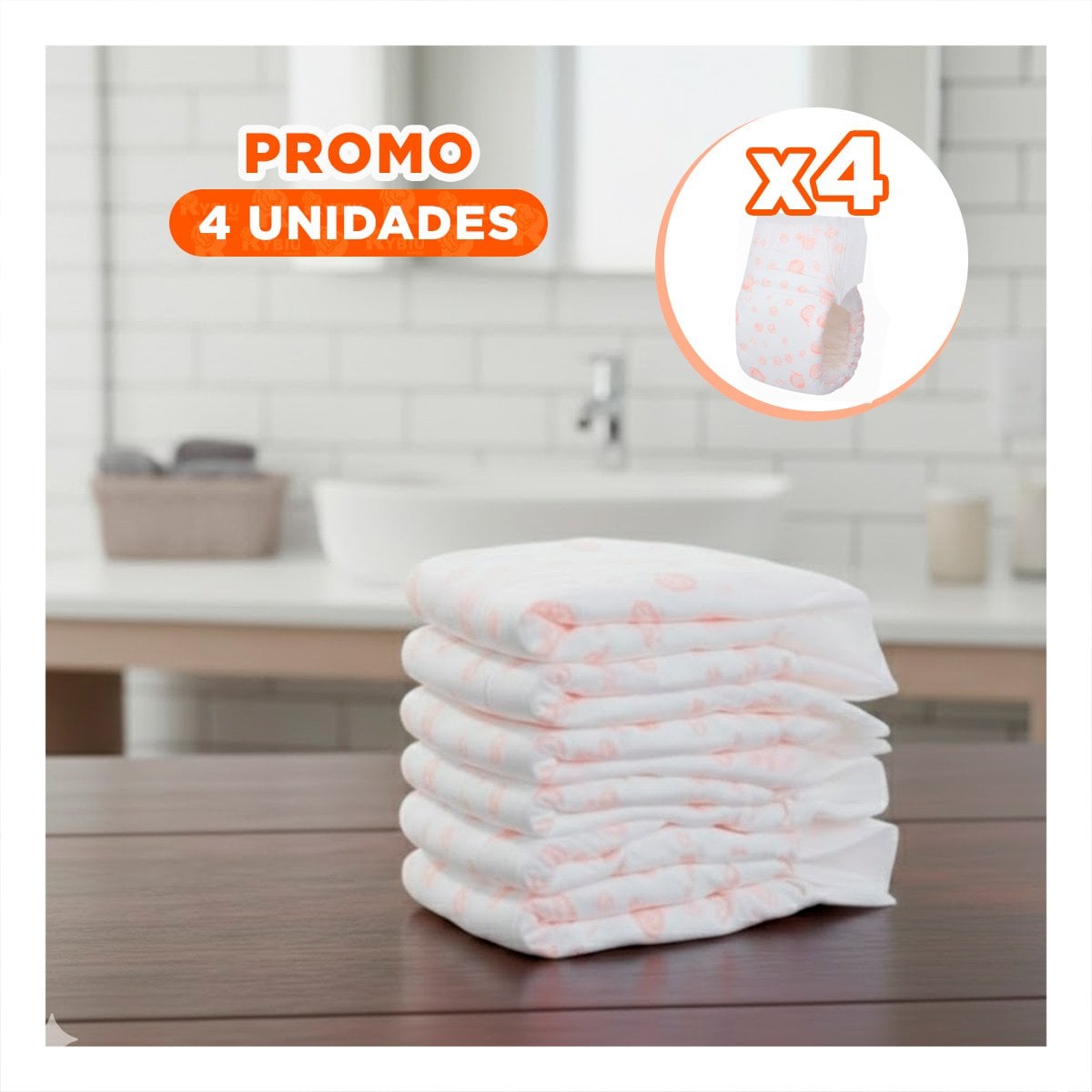 PACK4 CAMBIADOR PORTABLE COMODO Y FACIL DE TRANSPORTAR PERRO HEMBRA L ROSADO YREGALO STICKER - 1