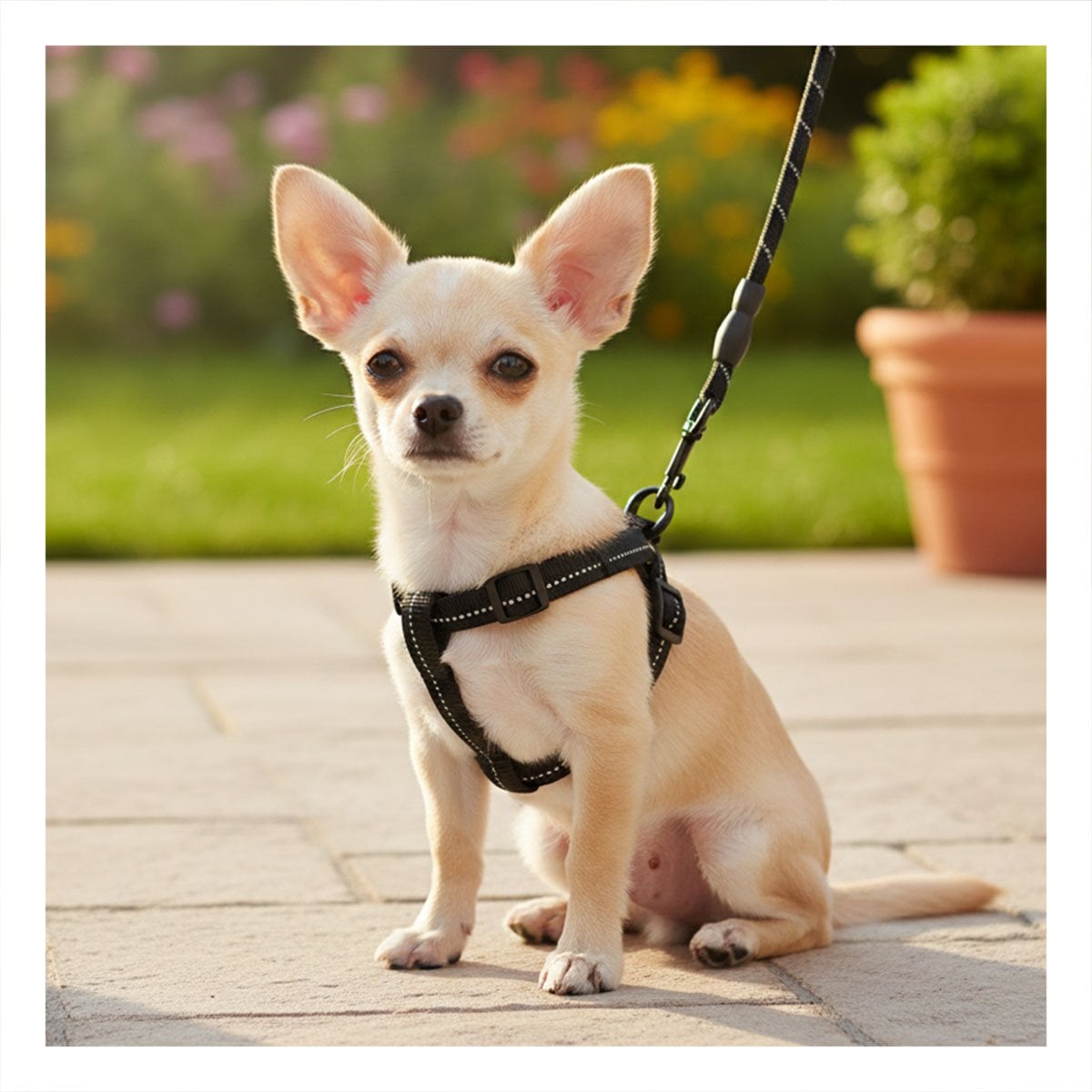 PACK2 IMPLEMENTO COMPLETO PARA CAMINATAS MASCOTA NEGRO 120CM NEGRO YPAPEL REGALO - 2