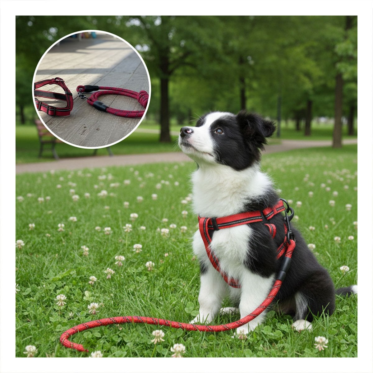 PACK4 PECHERA CON FIJACION ESTABLE Y CINTURA FLEXIBLE 120CM ROJO YPAPEL REGALO - 2