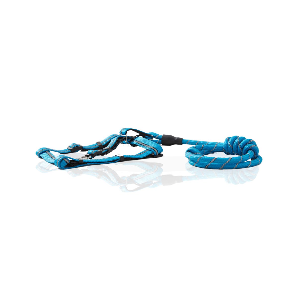 PECHERA PARA CAMINATAS LARGAS CON SOGA PARA MASCOTAS 120CM CELESTE YLIGAS REGALO - 5