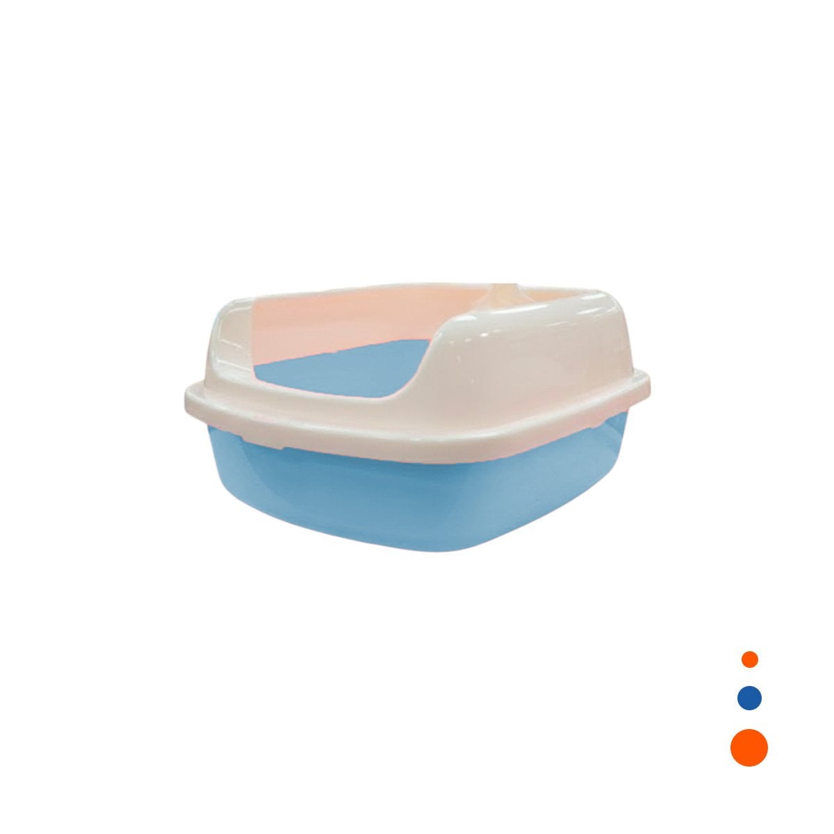 CAJA INFANTIL PARA ARENA CON PALA CERNIDORA 41,5X15X29CM CELESTE YREGALO STICKER - 1