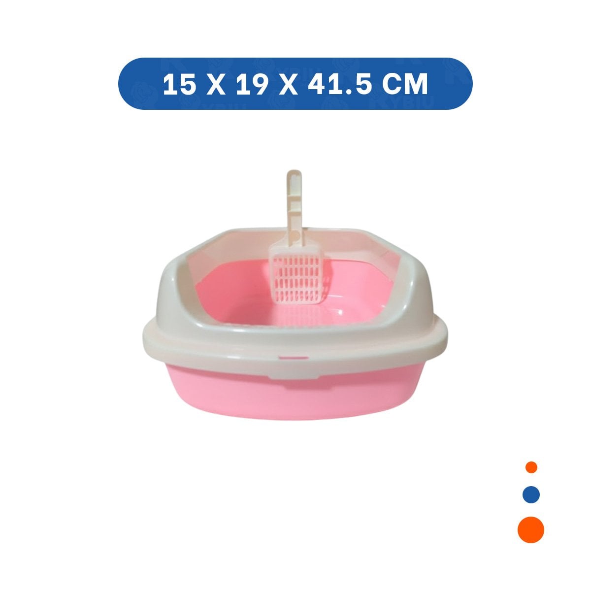 ARENERO FUNCIONAL DE FACIL LIMPIEZA 41,5X15X29CM ROSADO YLIGAS REGALO - 4
