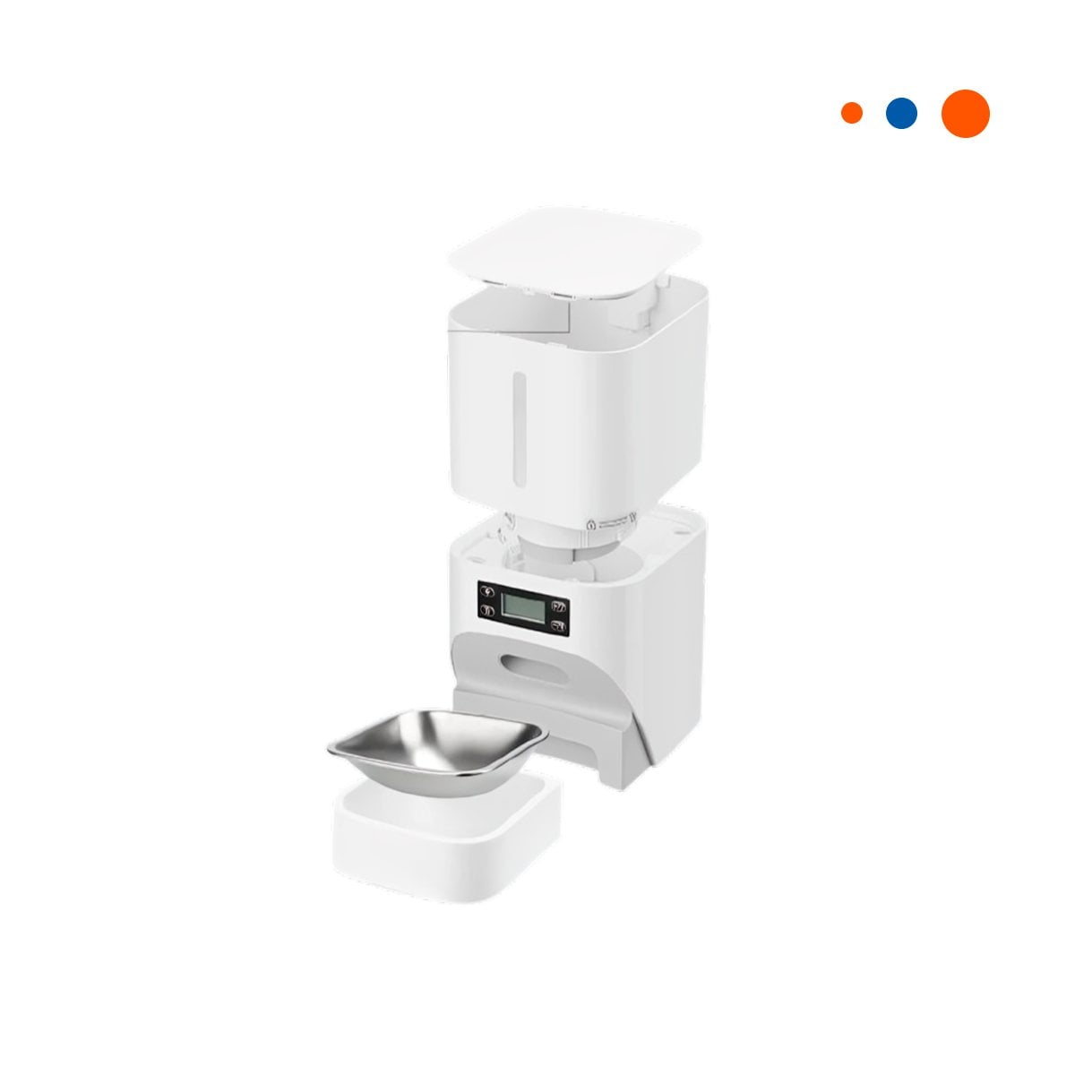 PACK2 ALIMENTADOR CON APERTURA FACIL Y LIMPIEZA RAPIDA 4L BLANCO YREGALO STICKER - 2