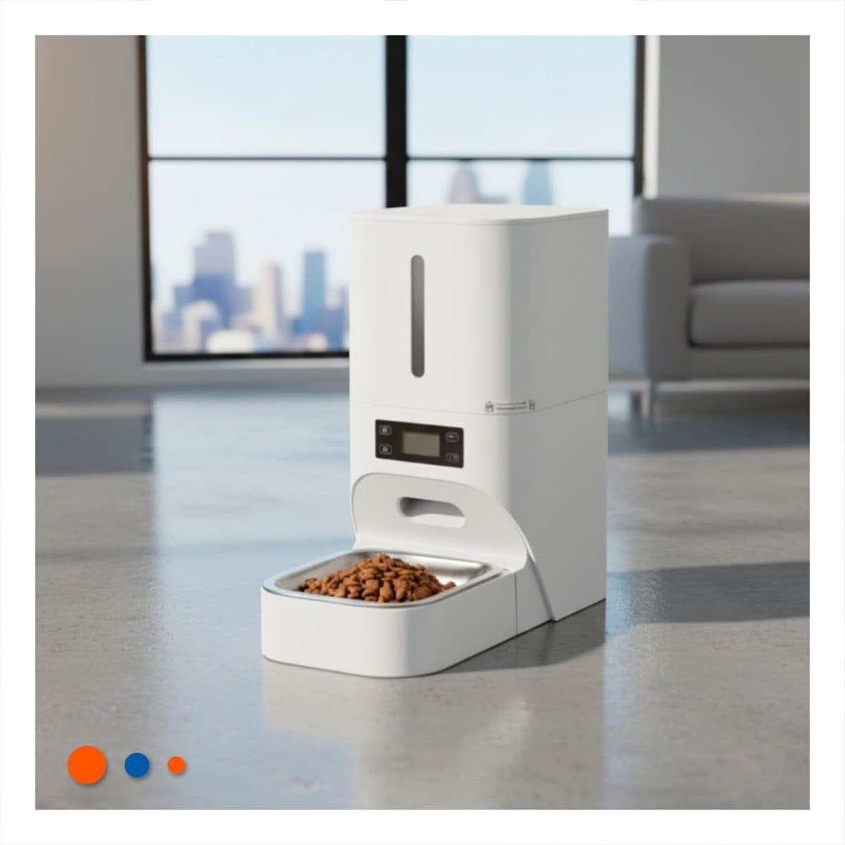 PACK2 ALIMENTADOR CON APERTURA FACIL Y LIMPIEZA RAPIDA 4L BLANCO YREGALO STICKER - 3