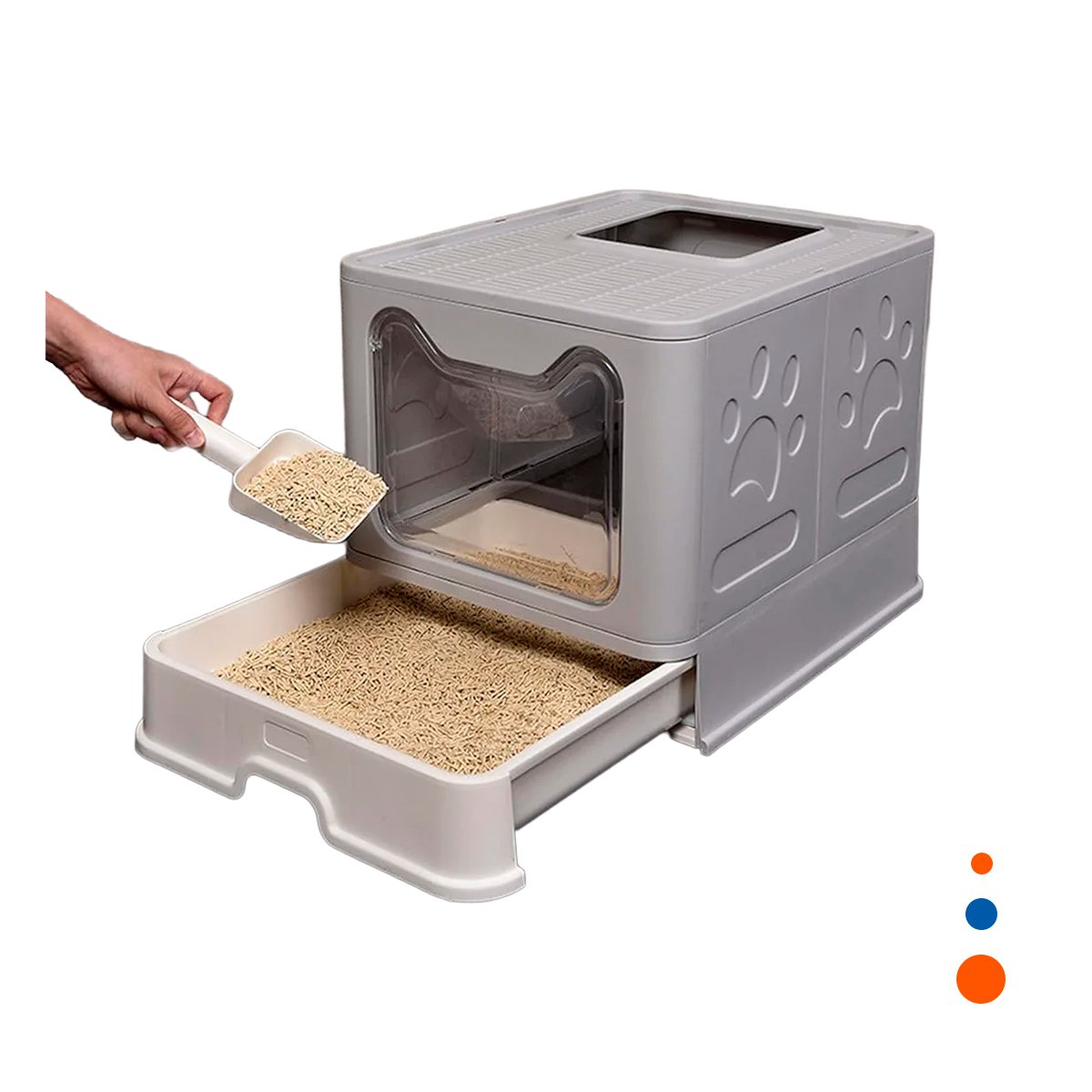 PACK4 MODELO SANITARIO CERRADO TIPO CUBO GARRITA GATO EN PLOMO YPAPEL REGALO - 3