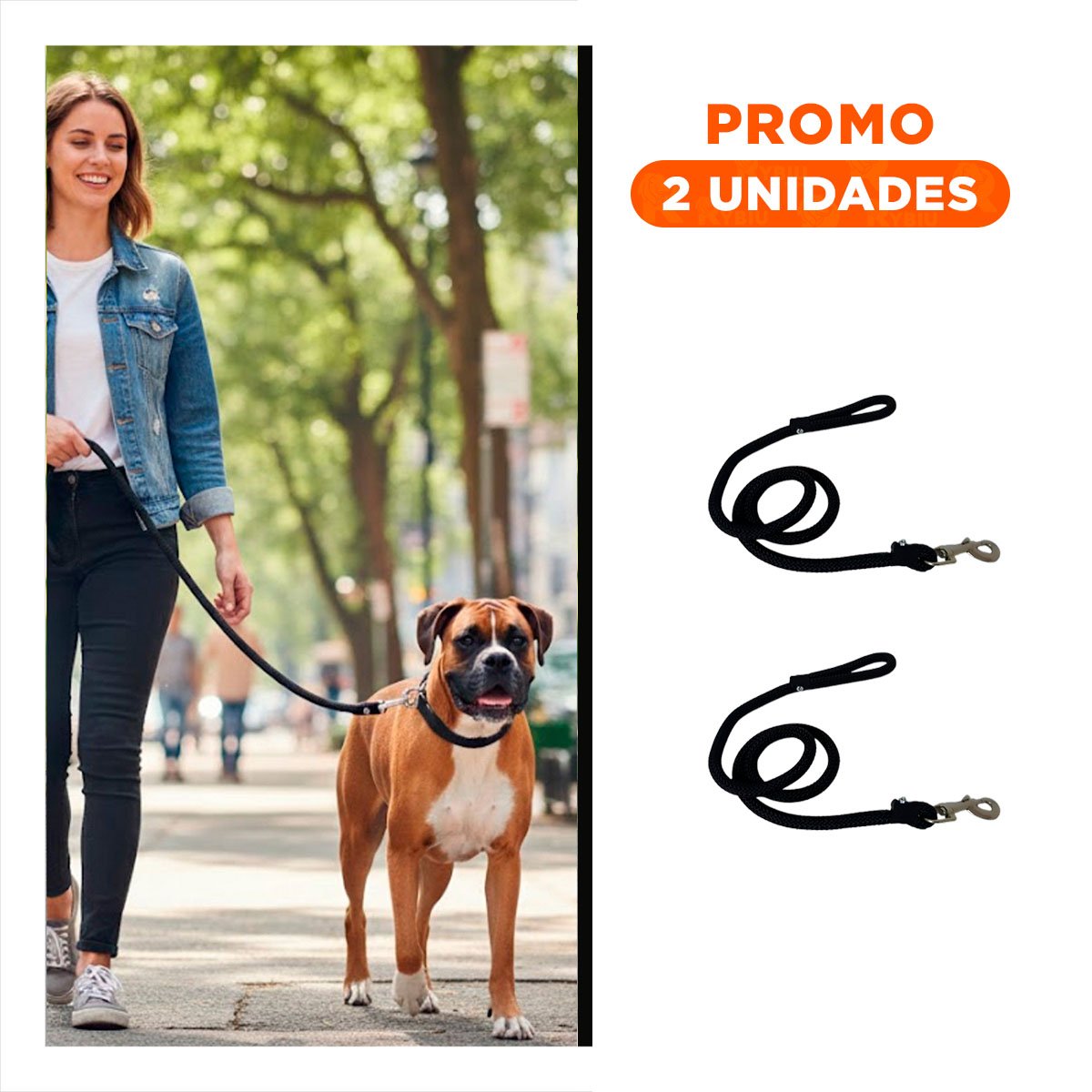 PACK2 CABLE PARA JUEGOS Y PASEOS AL AIRE LIBRE 1,10M NEGRO YREGALO STICKER - 1