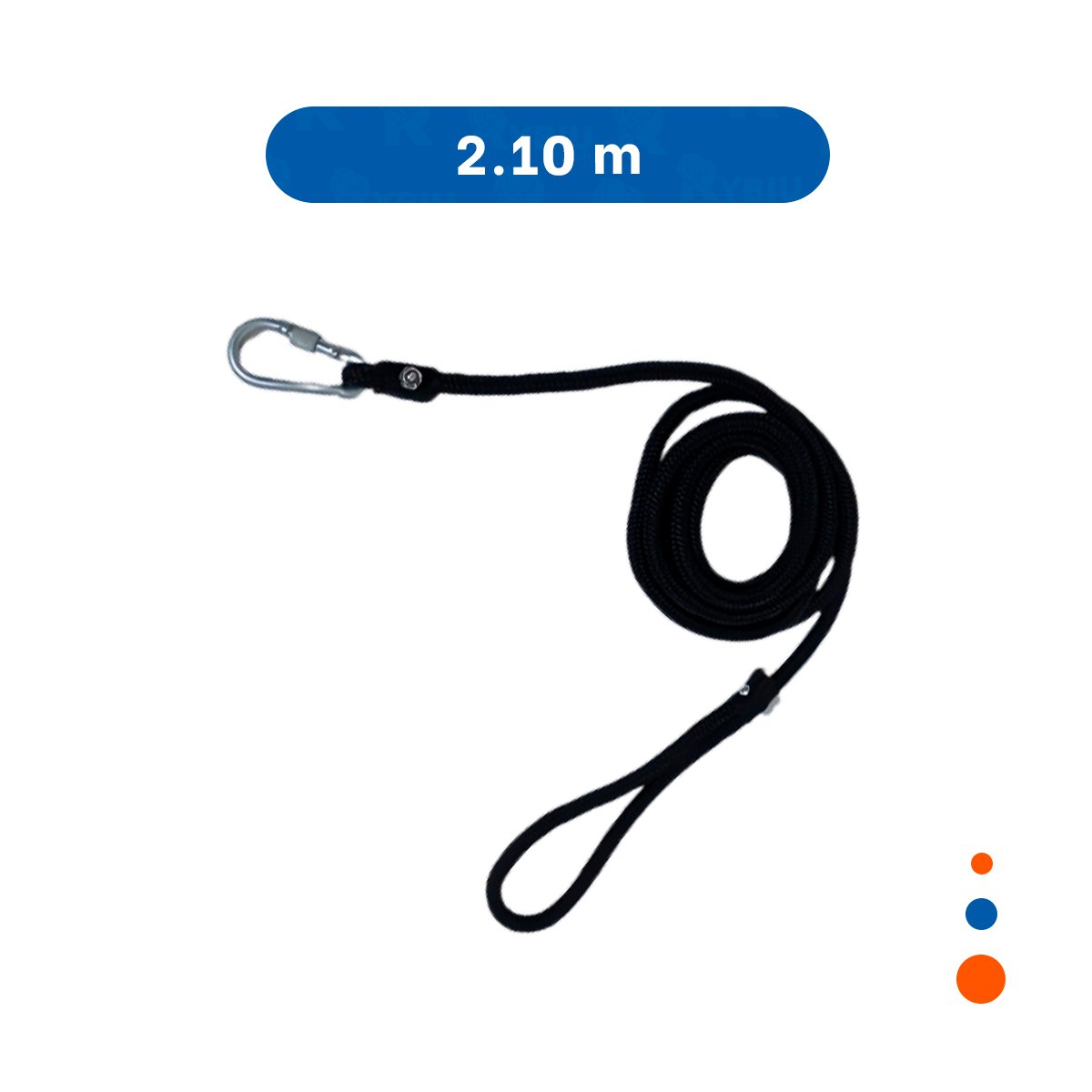 PACK2 CUERDA PARA JUEGOS Y ACTIVIDAD AL AIRE LIBRE 2,10M NEGRO YREGALO STICKER - 4