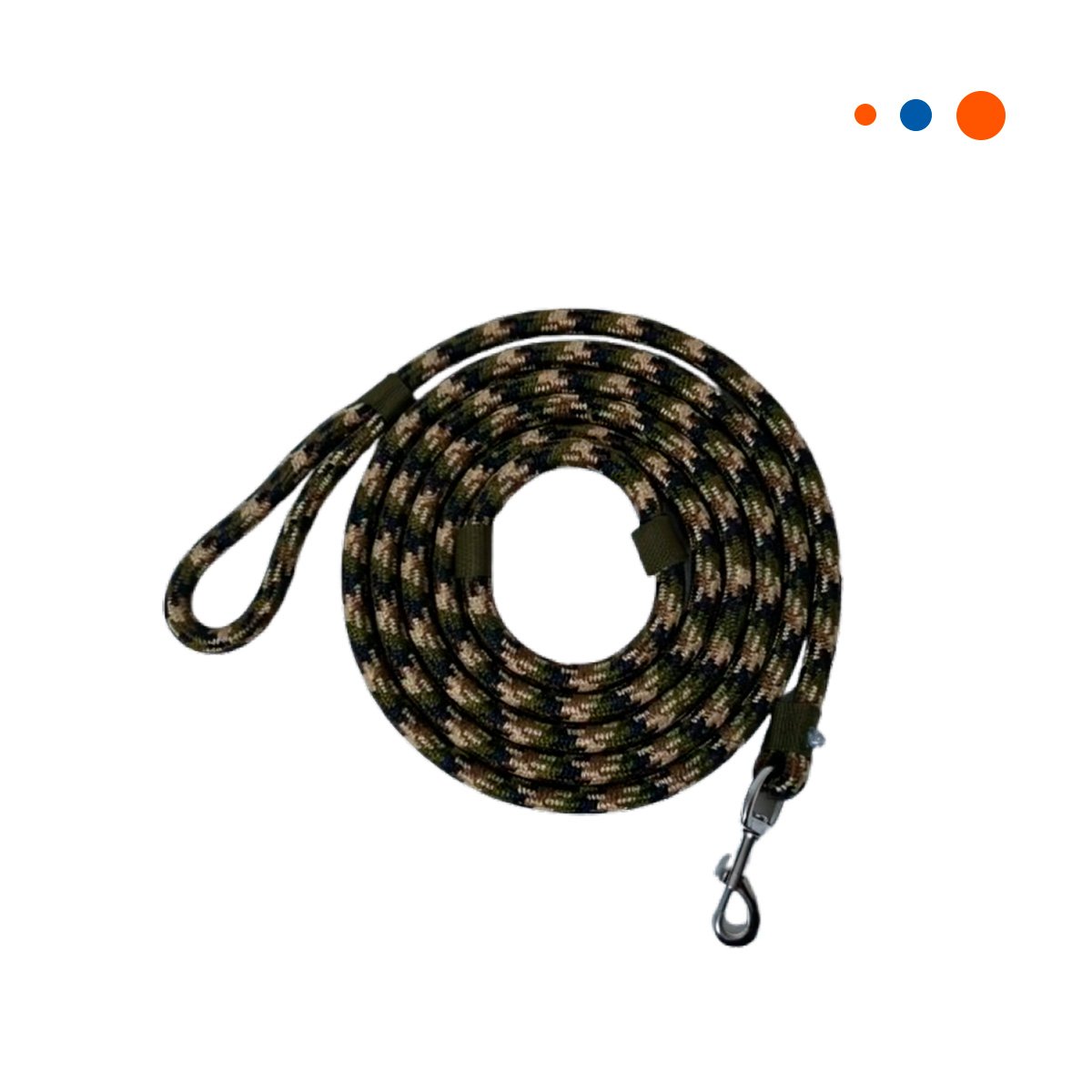 PACK2 CUERDA PARA JUEGOS AL AIRE LIBRE 2,10M GROSOR 1,5CM MARRON MILITAR YREGALO STICKER - 2