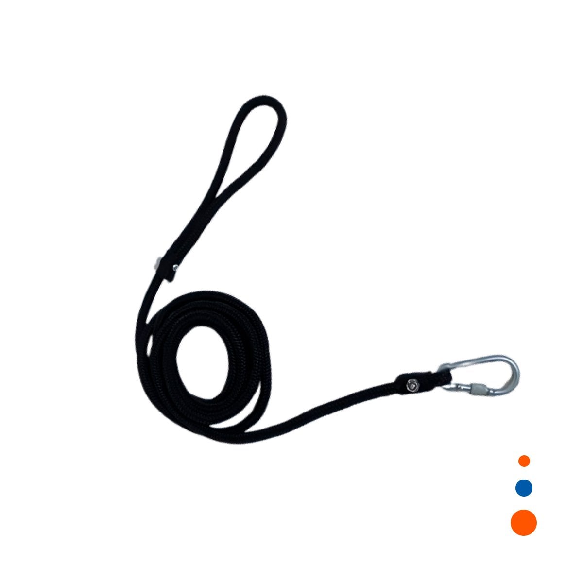 SOGA PARA ACTIVIDAD CANINA Y PASEOS SEGUROS 2,10M NEGRO YREGALO STICKER - 1